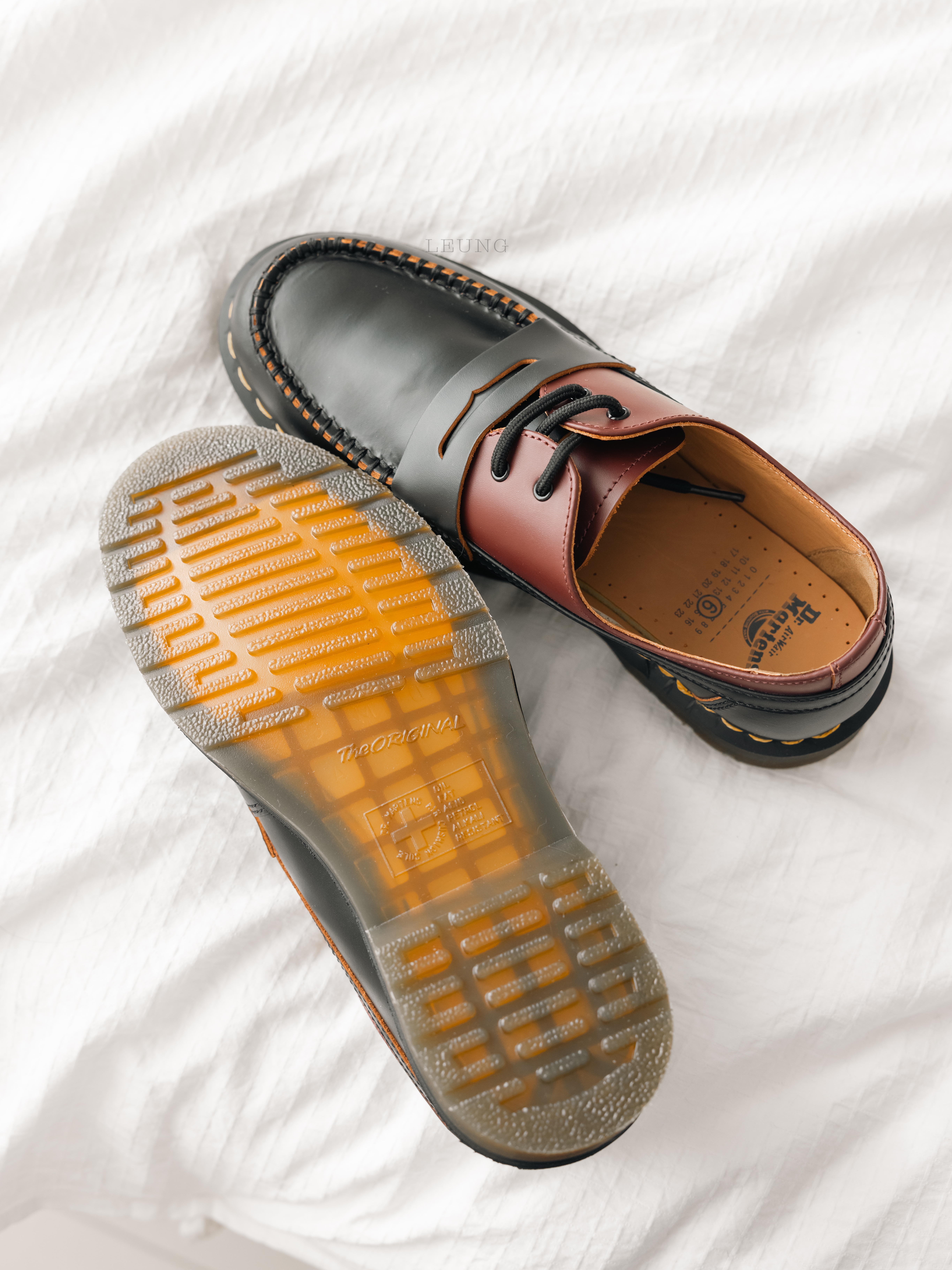 Dr. Martens x MM6 Maison Margiela 1461/Penton Twist Vintage Smooth Virginia Multi 착용 스타일 - 3