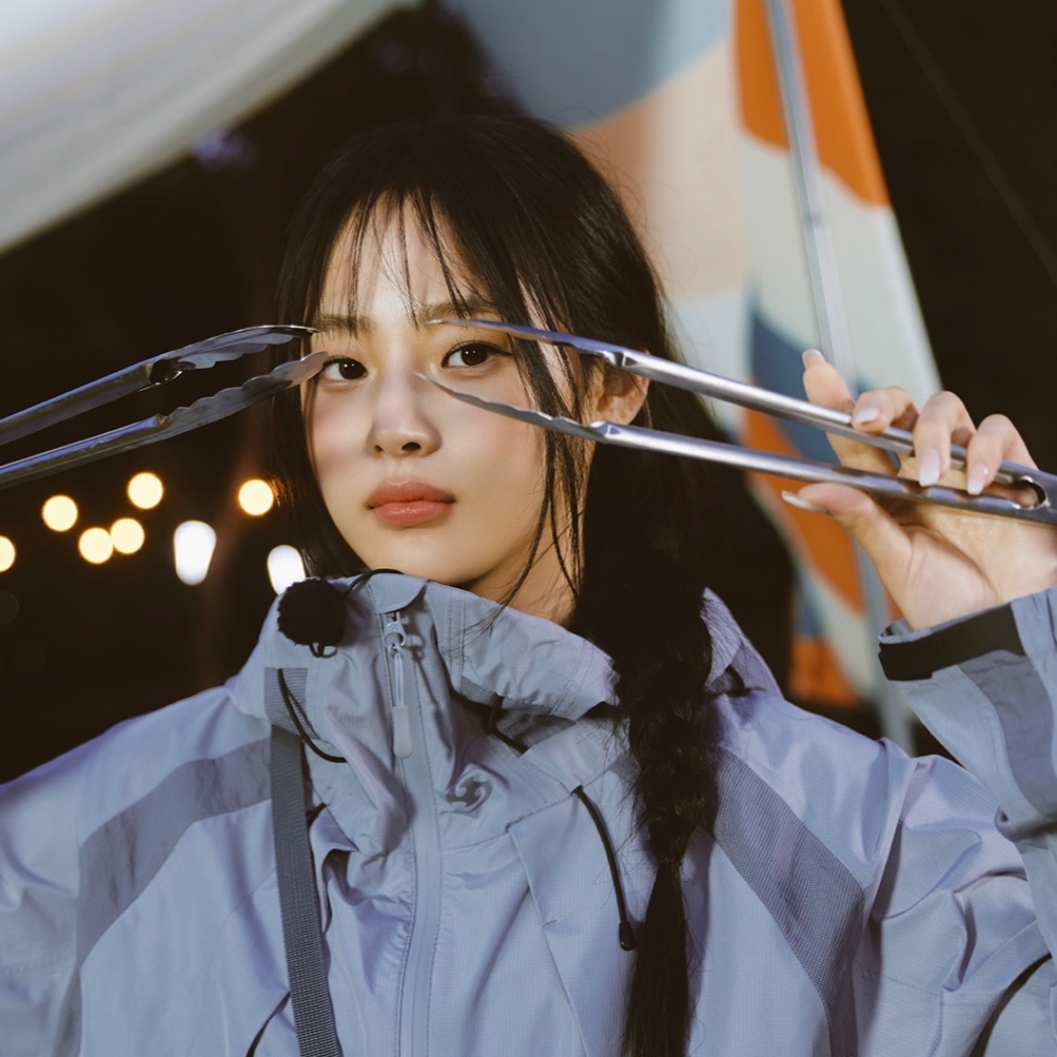 Sansan Gear Wind Shielded Jacket Ice Grey - 24SS 착용 스타일