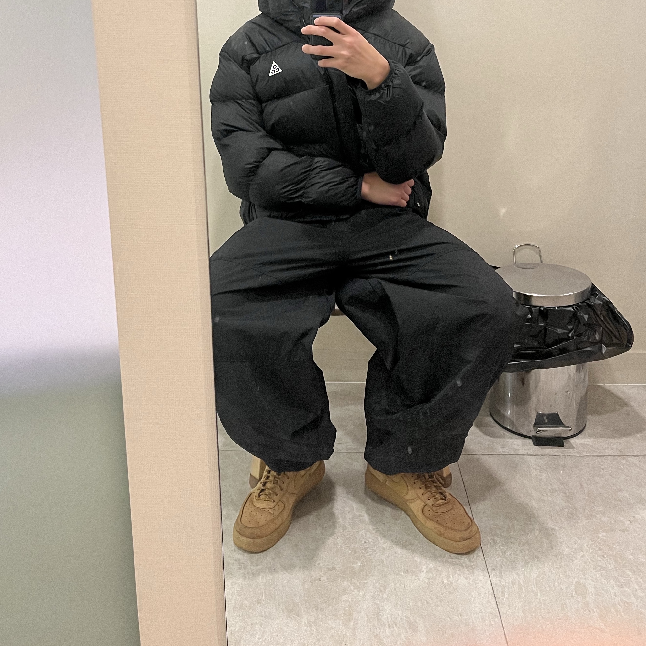 Nike ACG Therma-Fit ADV Lunar Lake Puffer Jacket Black - Asia, Nike Air Force 1 '07 WB Flax 착용 스타일