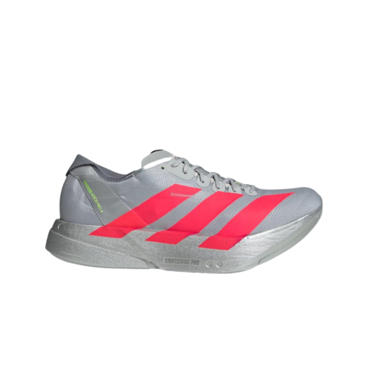 Adidas Adizero Adios Pro 4 Silver Metallic Lucid Red