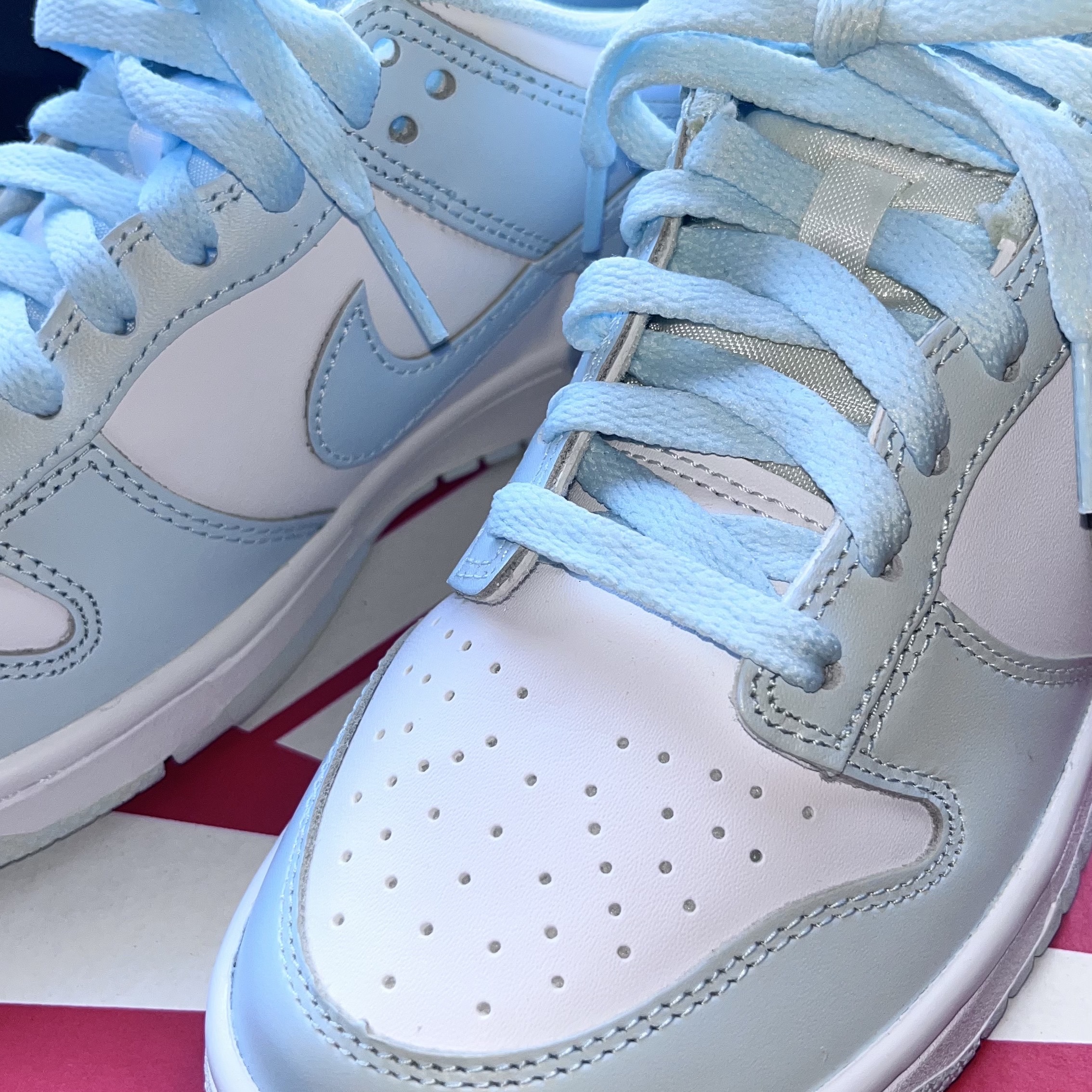 (GS) Nike Dunk Low Glacier Blue White 착용 스타일 - 2