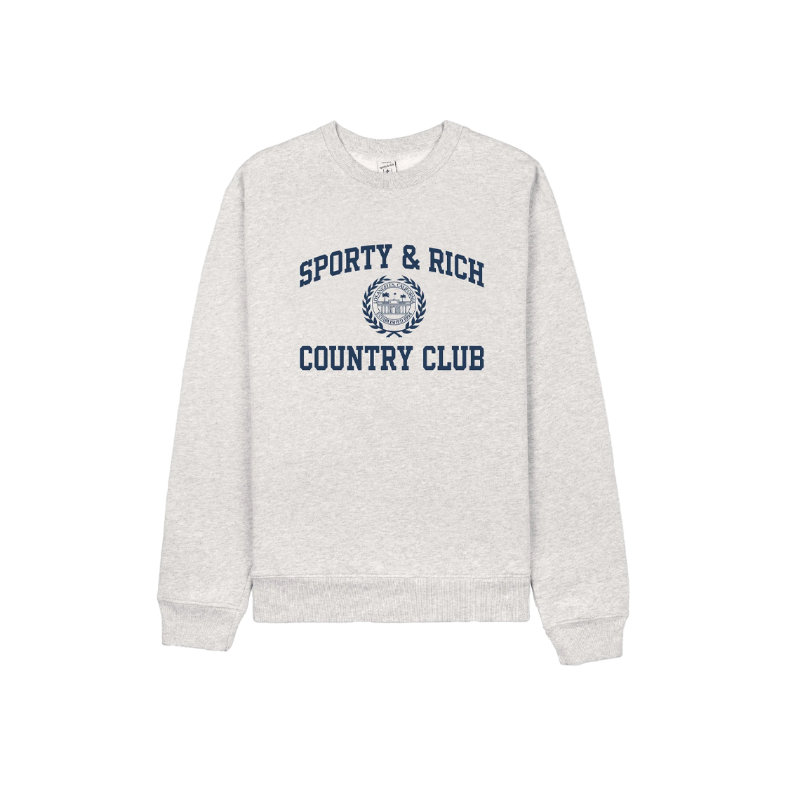 스포티 앤 리치 바시티 크레스트 크루넥 헤더 그레이 - 25SS(Sporty & Rich Varsity Crest Crewneck Heather Gray - 25SS)
