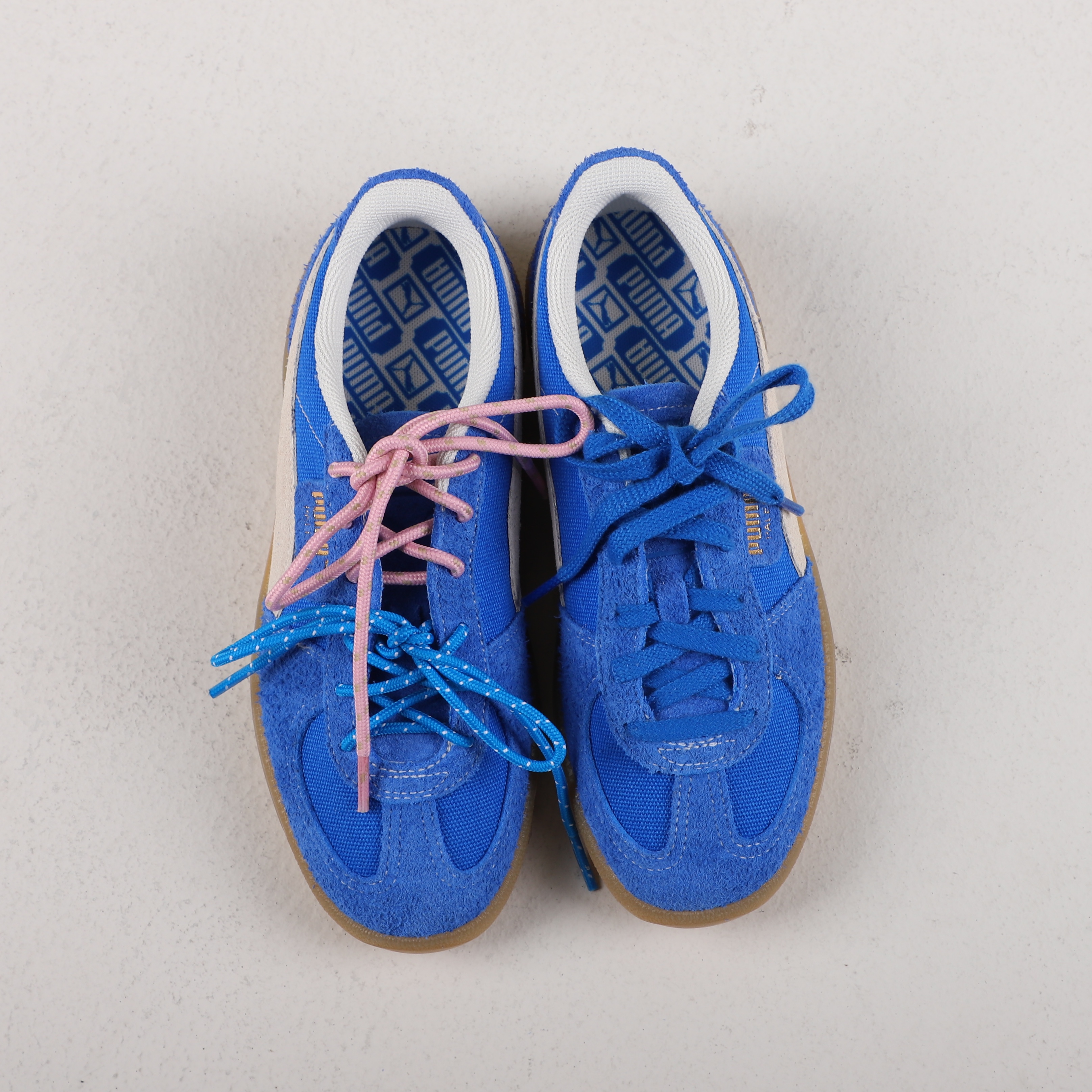 Puma Palermo Vintage Hyperlink Blue 착용 스타일 - 2