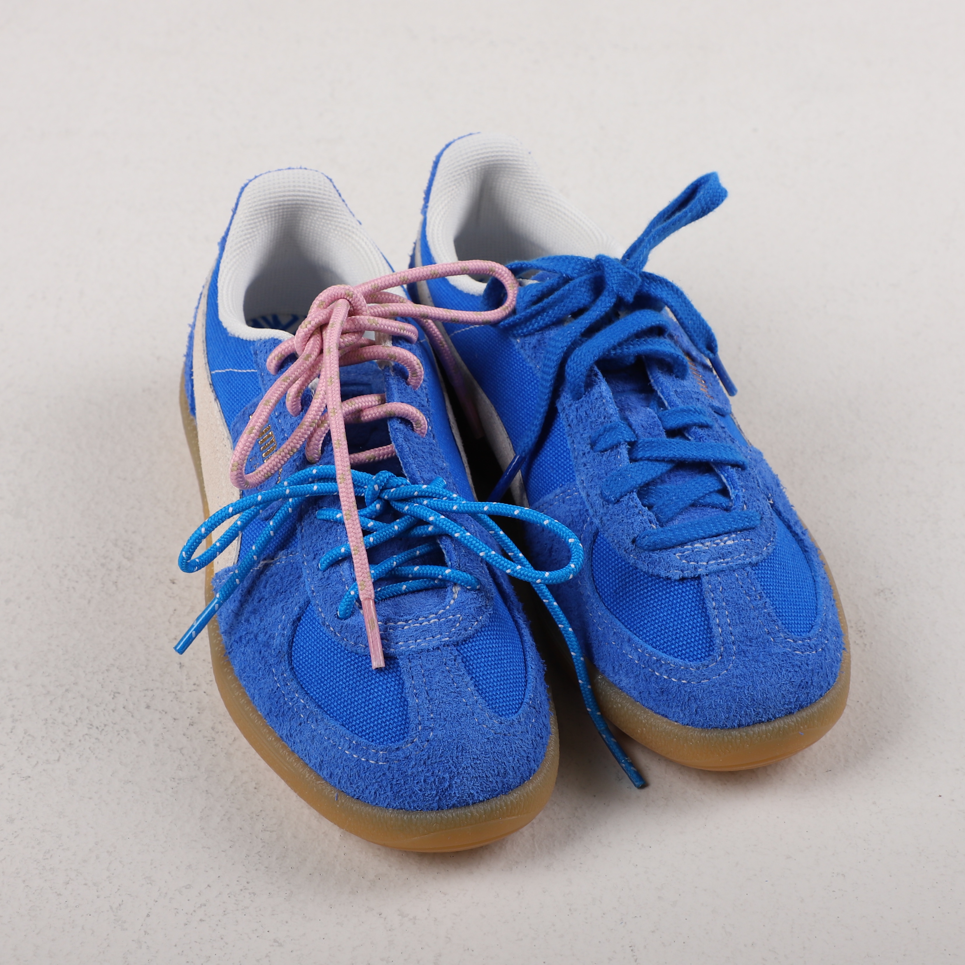 Puma Palermo Vintage Hyperlink Blue 착용 스타일 - 1