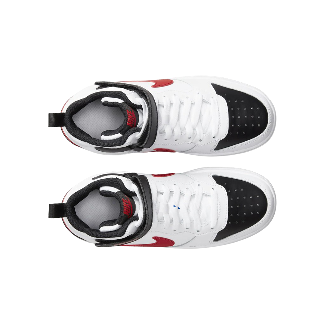 (GS) 나이키 코트 버로우 미드 2 화이트 블랙((GS) Nike Court Borough Mid 2 White Black) - 2