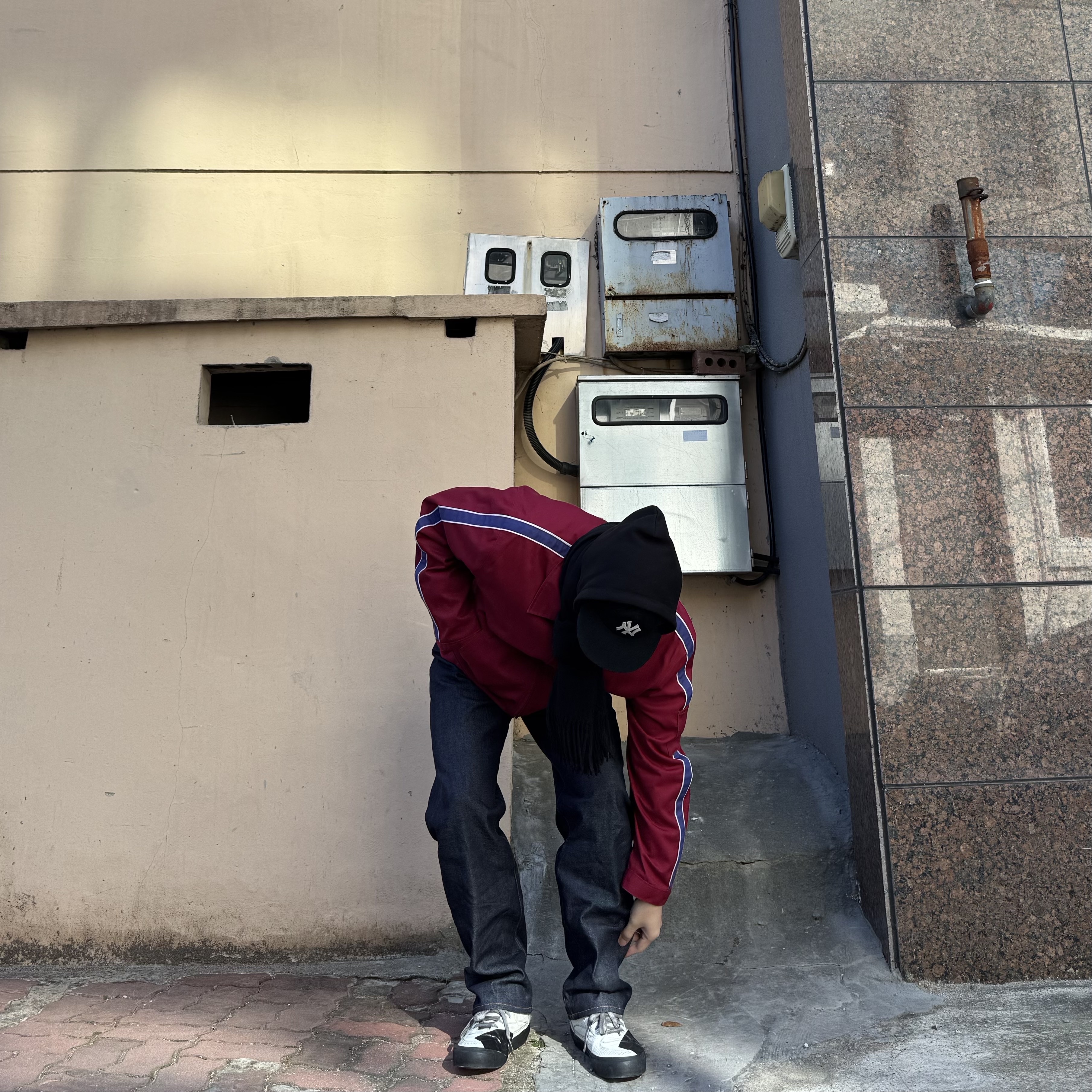 Supreme x Dickies Stripe Eisenhower Jacket Maroon - 22SS, Vans Vault Half Cab EF VLT LX Lux Duct Marshmallow 착용 스타일 - 2