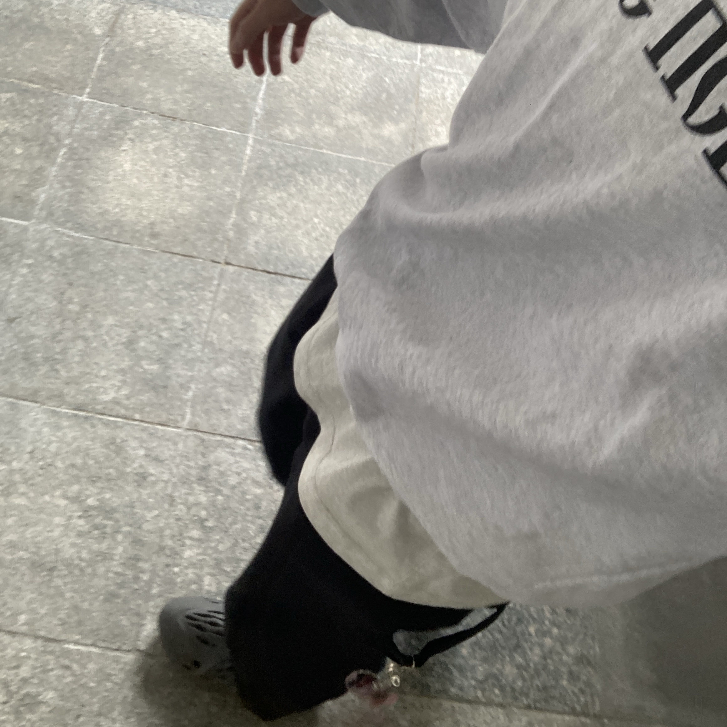 Yeezy x Gosha Rubchinskiy YZY Black Dogs Hoodie Heather Grey, Adidas Yeezy Foam RNNR Onyx 착용 스타일
