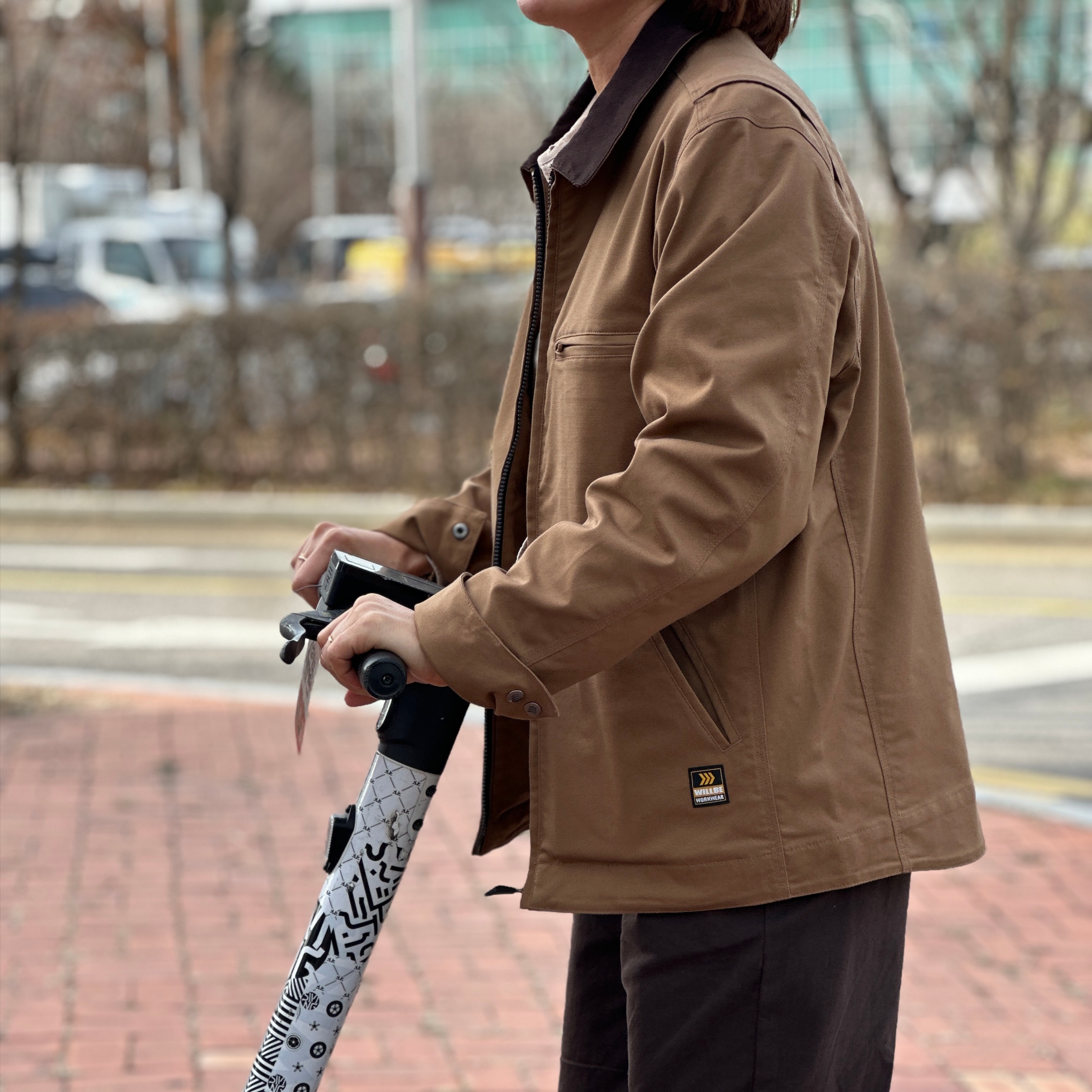 WILLBE LAB Field Active Shield Jacket Camel 착용 스타일 - 1