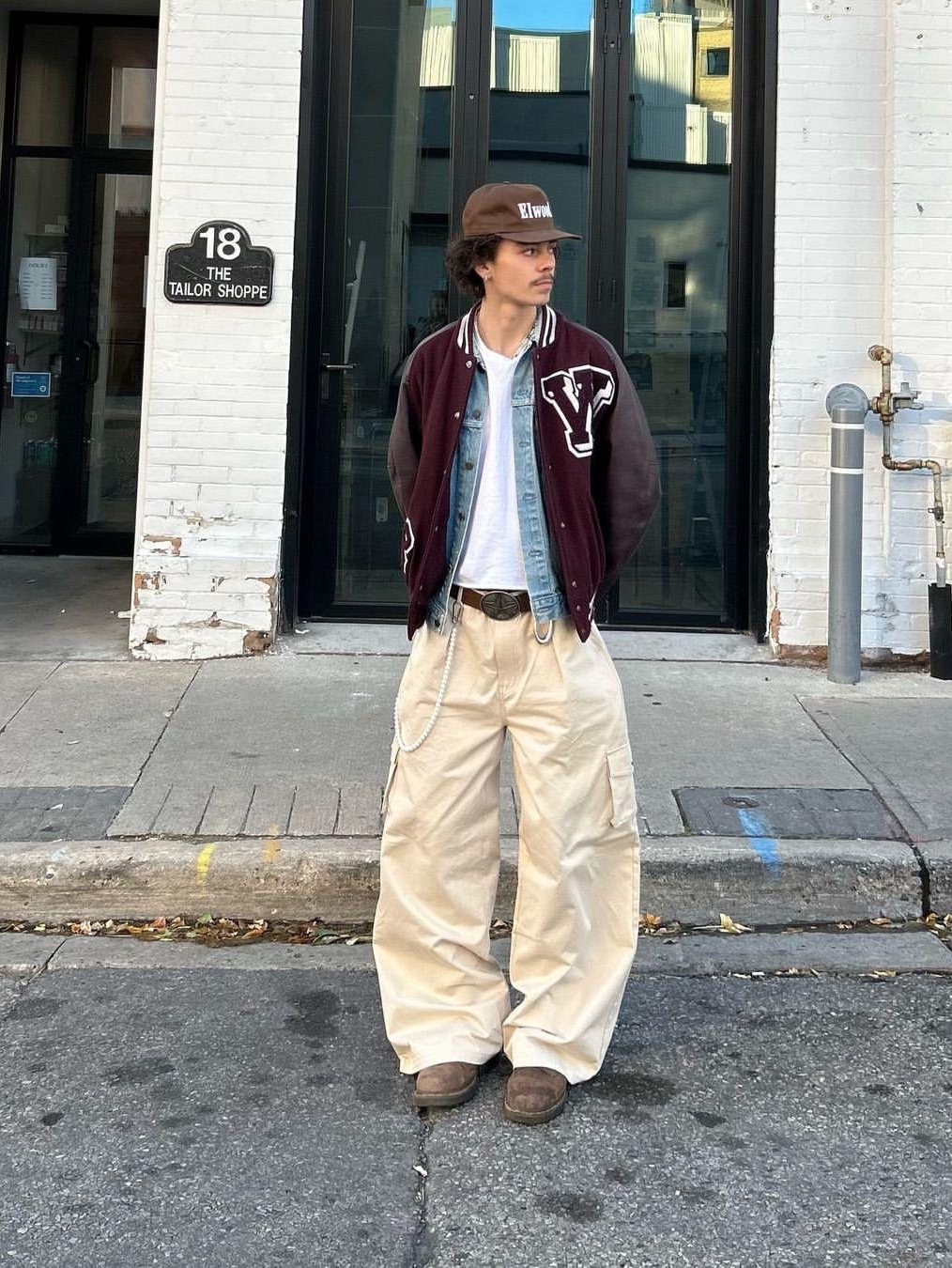 Adidas x Wales Bonner Cargo Pants Wonder White - US Sizing, Millo Archive Reflect Curved Pants Off White 착용 스타일 - 2