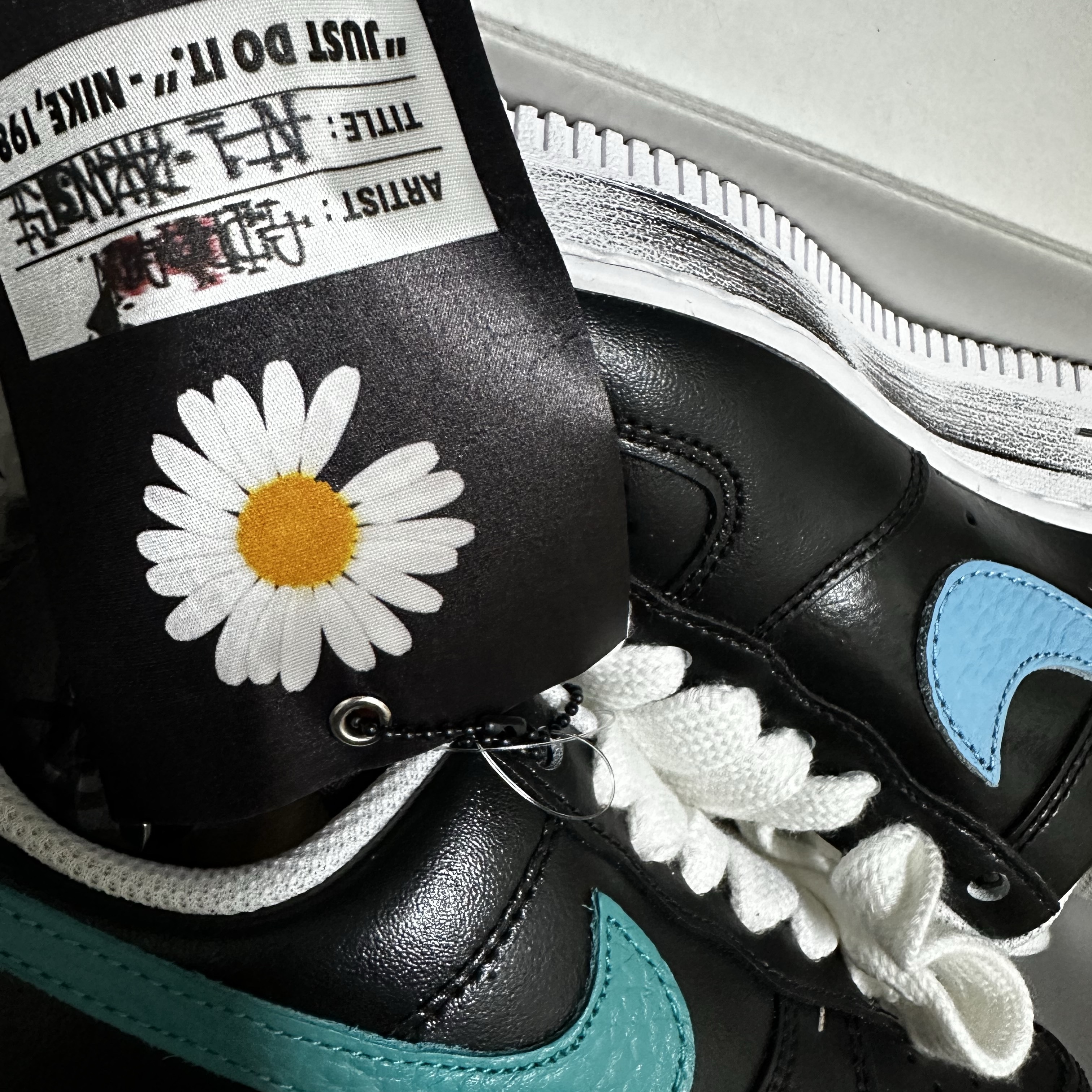 Nike x Peaceminusone Air Force 1 Low Para-Noise 3.0 Black and Multicolor 착용 스타일 - 1