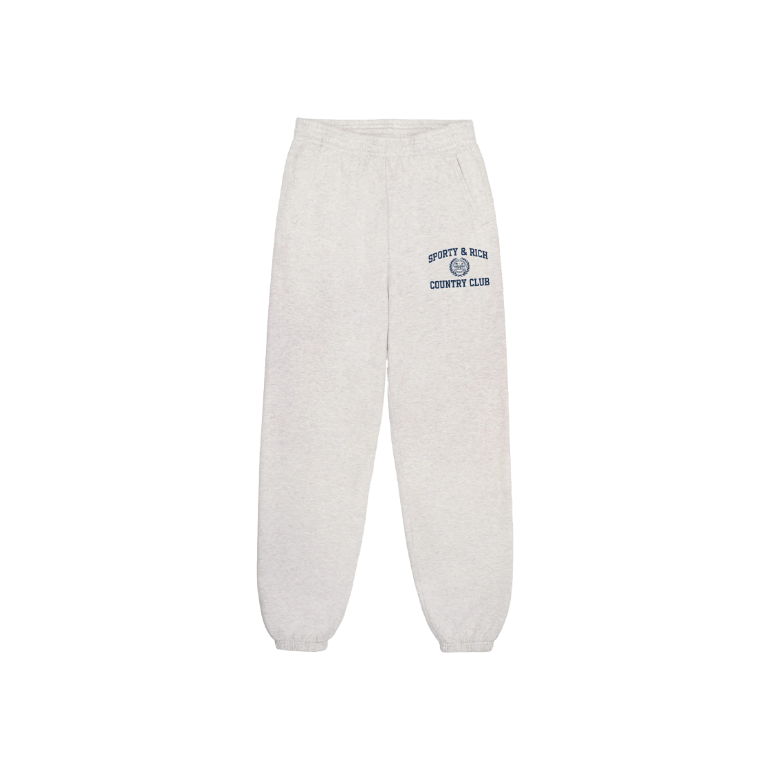 스포티 앤 리치 바시티 크레스트 스웻 팬츠 헤더 그레이 - 25SS(Sporty & Rich Varsity Crest Sweatpant Heather Gray - 25SS)