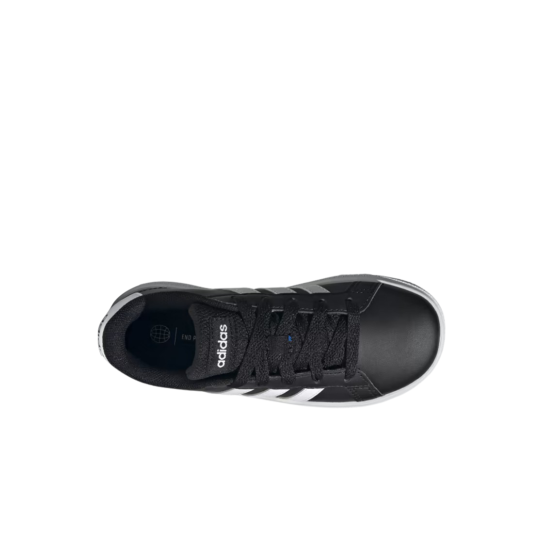 (키즈) 아디다스 그랜드 코트 2.0 코어 블랙 클라우드 화이트((Kids) Adidas Grand Court 2.0 Core Black Cloud White) - 2