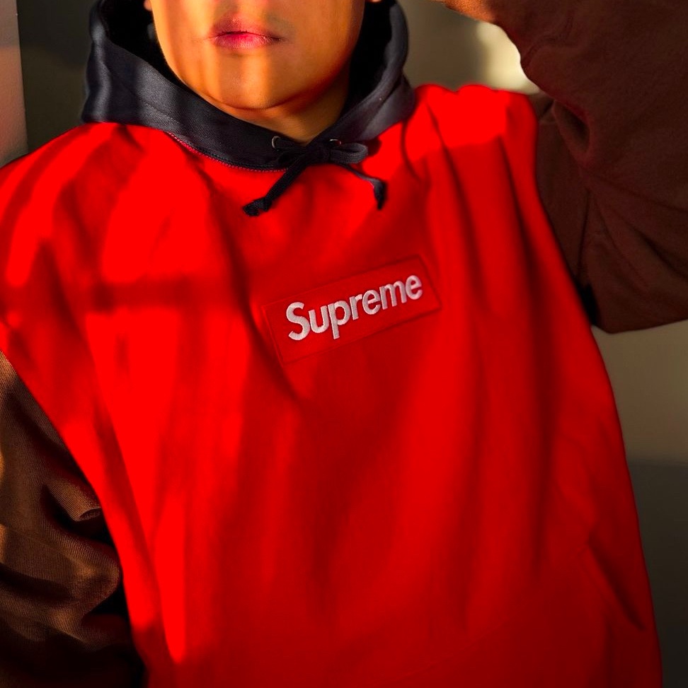 Supreme Box Logo Hooded Sweatshirt Multicolor - 24FW 착용 스타일