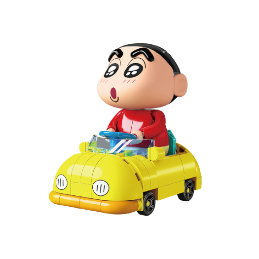 8809822975617 Crayon Shin Chan Childhood Yellow Car Block