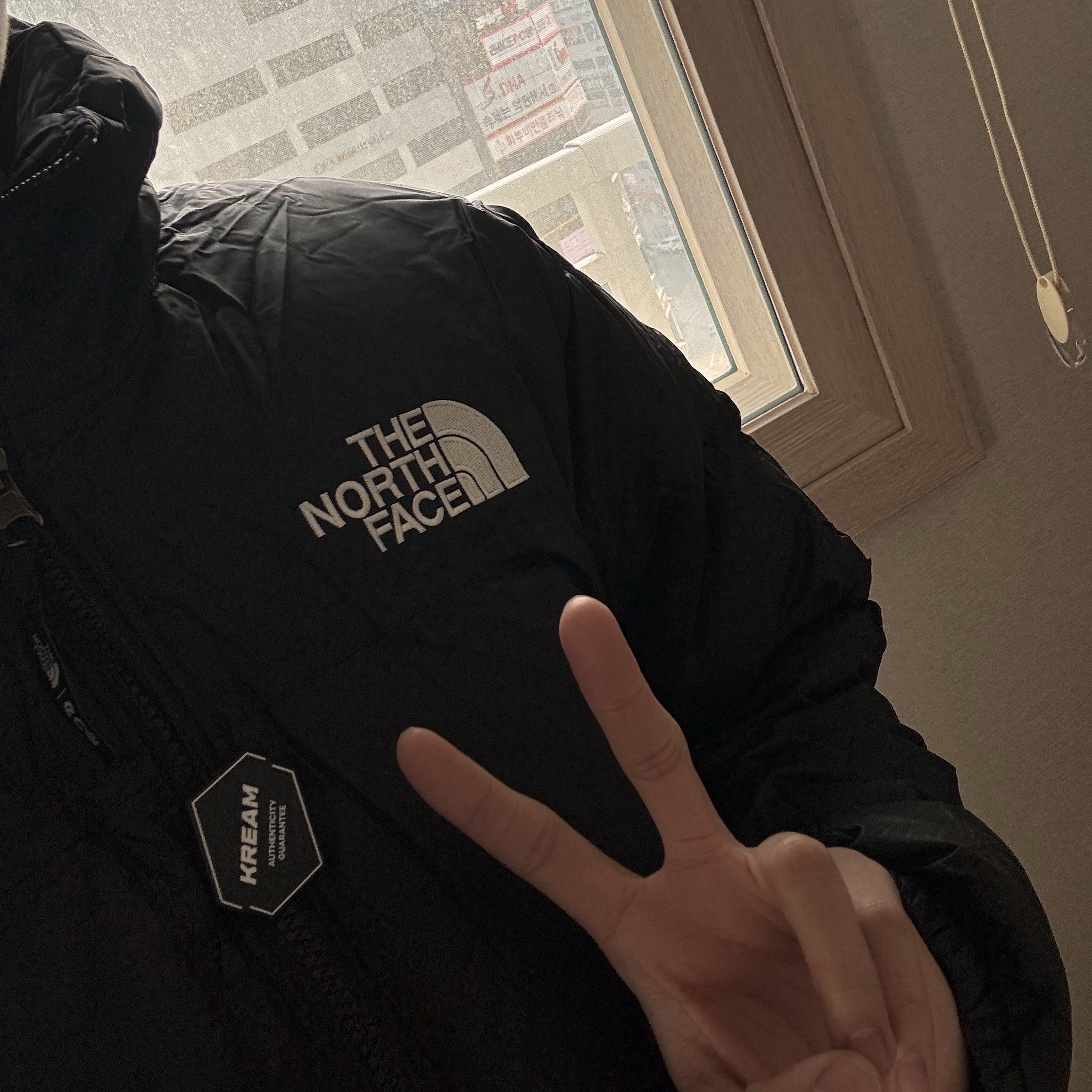 The North Face 1996 Eco Nuptse Jacket Black 착용 스타일 - 1
