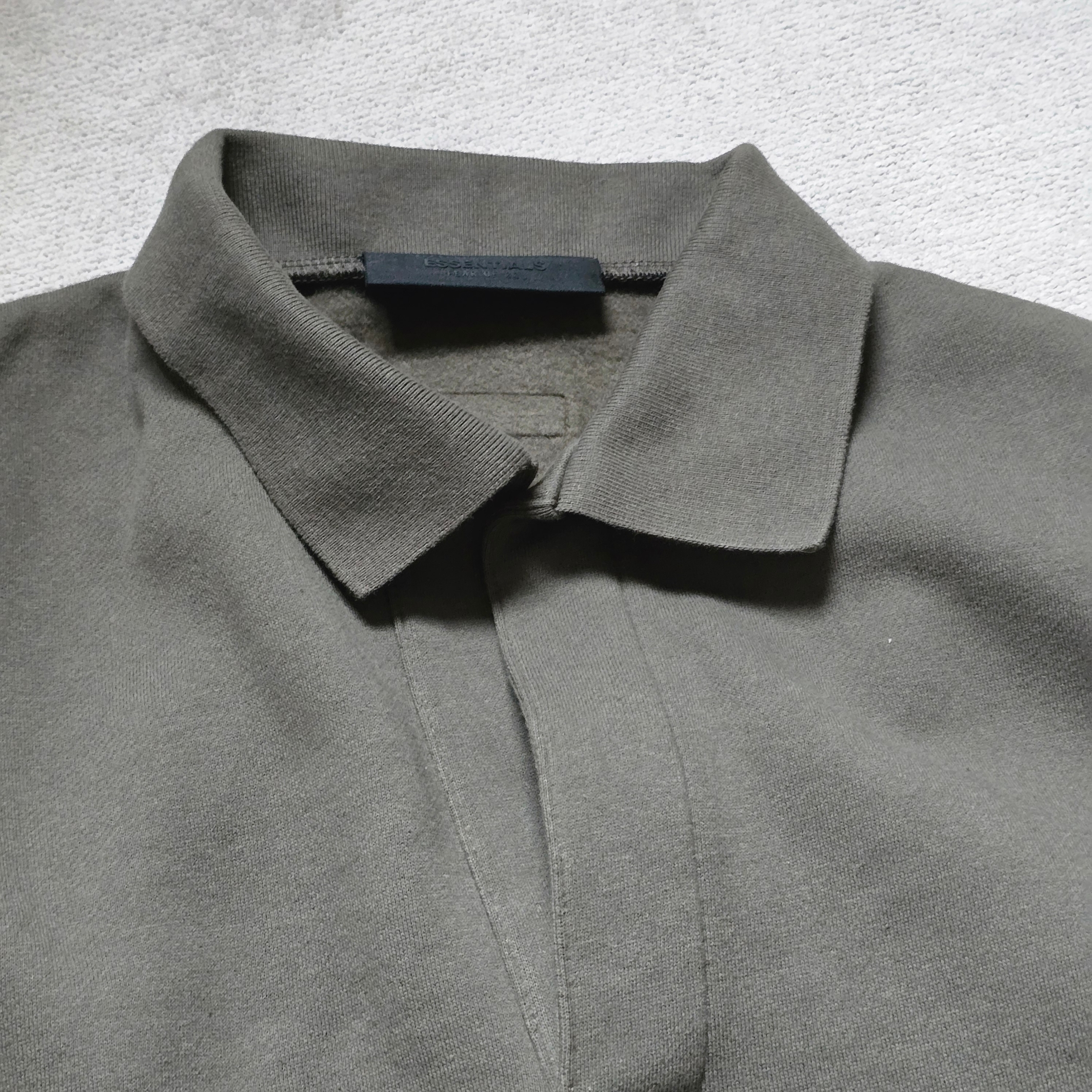 Essentials Longsleeve Polo Ink - 24SS 착용 스타일 - 2