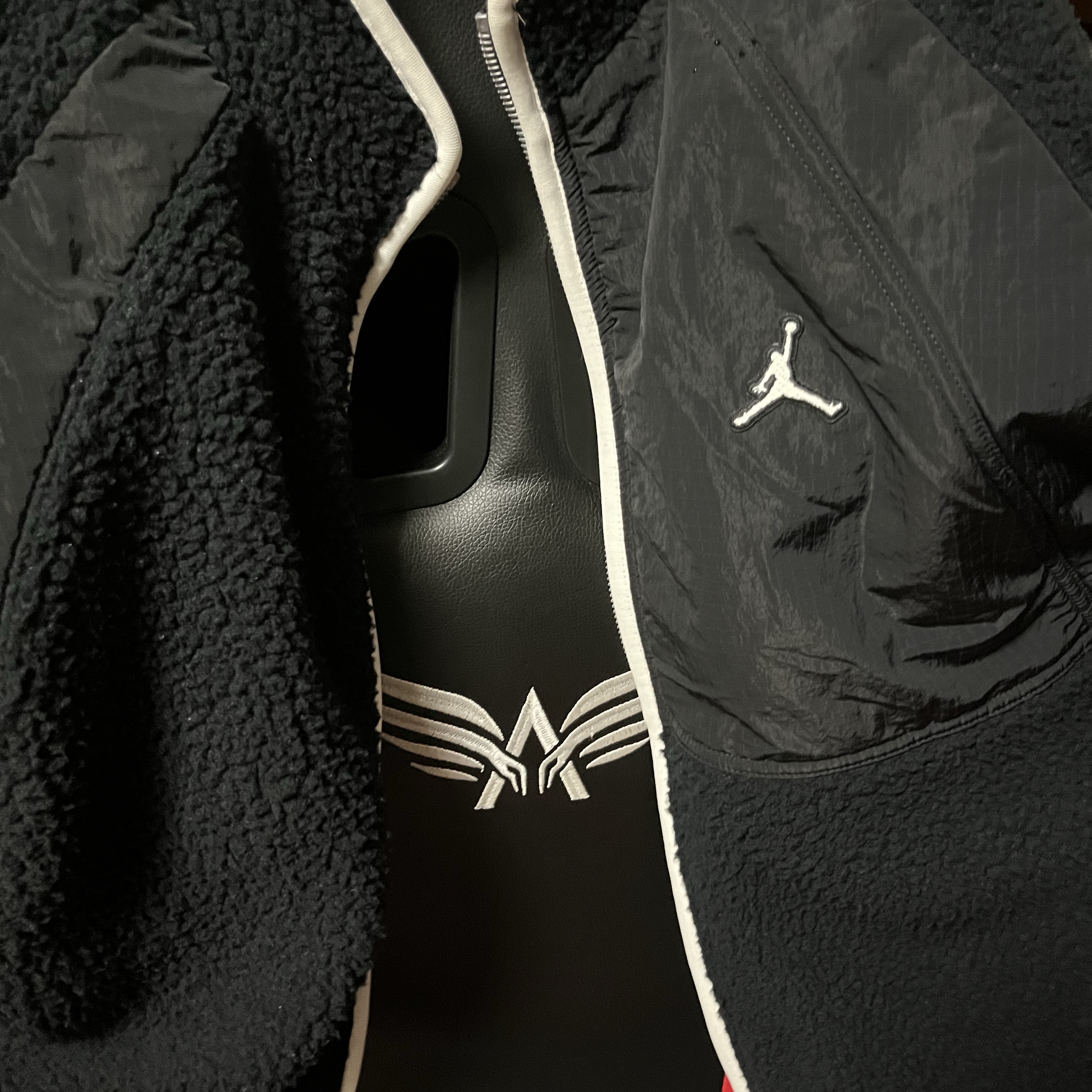Jordan Essential Full Zip Winter Fleece Black - Asia 착용 스타일