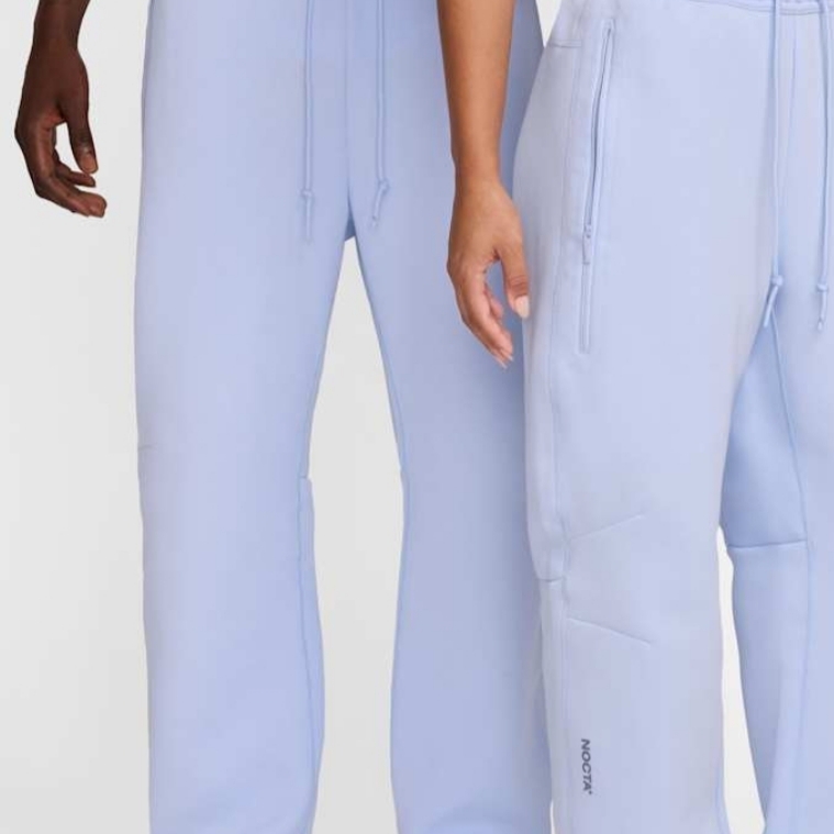 Nike x Drake Nocta Tech Fleece Open Hem Pants Palest Purple (FD8460-568) 착용 스타일 - 1