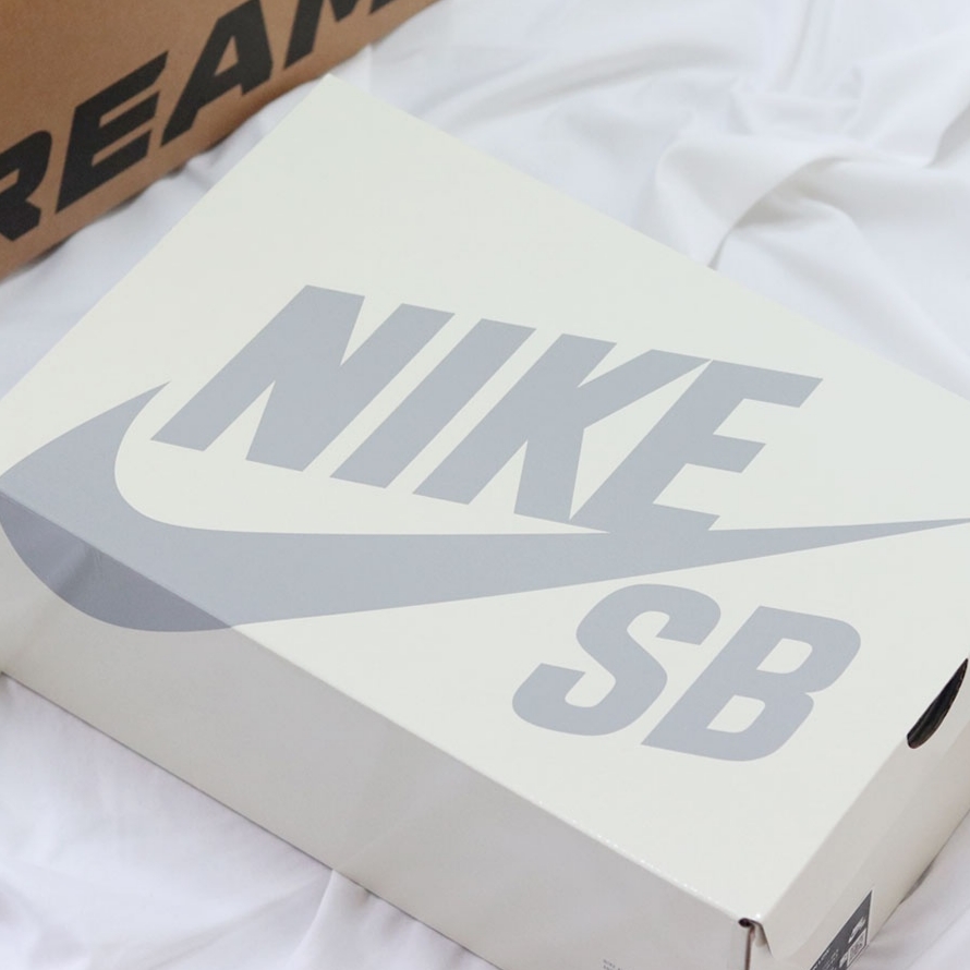 Nike x Supreme SB Darwin Low White 착용 스타일 - 1