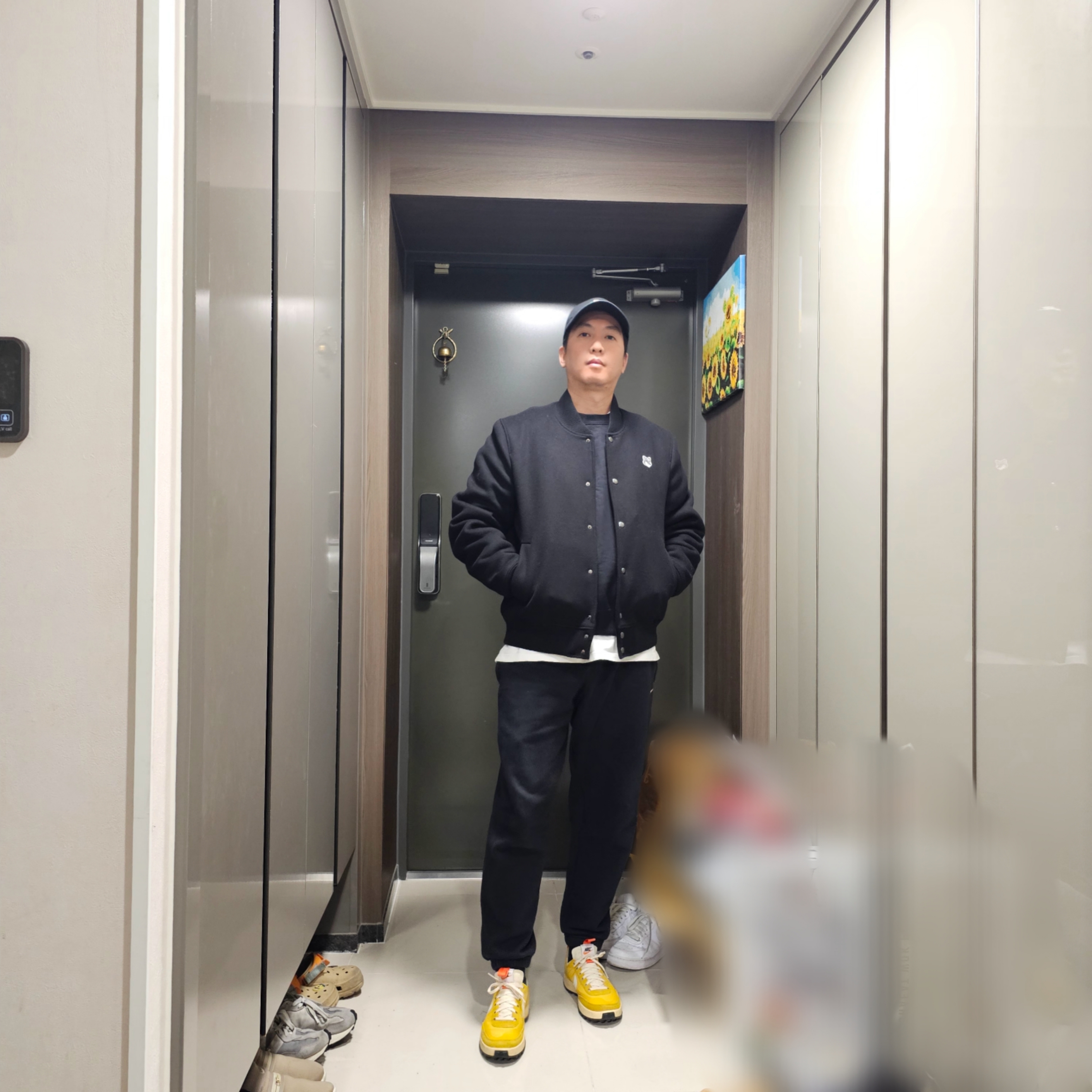 Nike x Tom Sachs General Purpose Shoe Archive, Nike NRG Solo Swoosh Fleece Pants Black White - Asia 착용 스타일 - 2