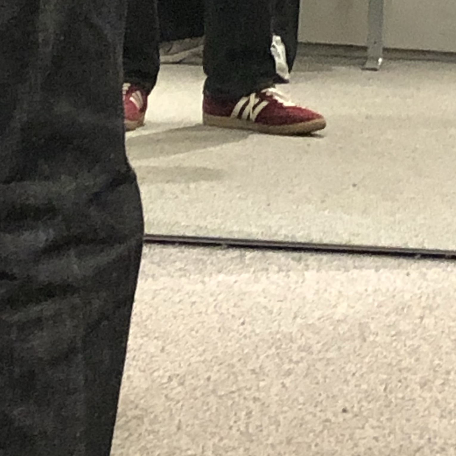 Adidas x Alwayth Samba OG Collegiate Burgundy Aurora Black 착용 스타일