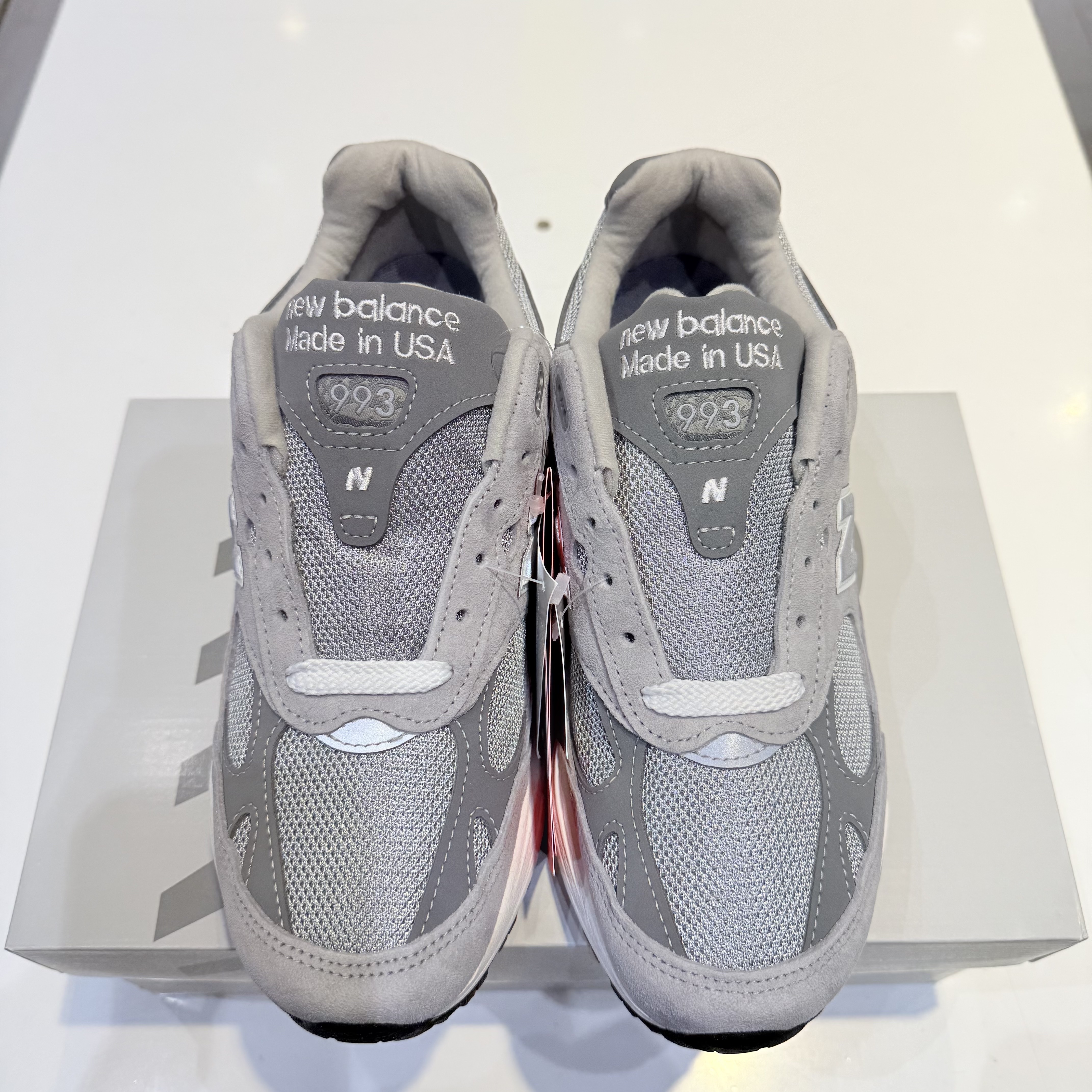 New Balance 993 Made in USA Grey - D Standard 착용 스타일 - 1