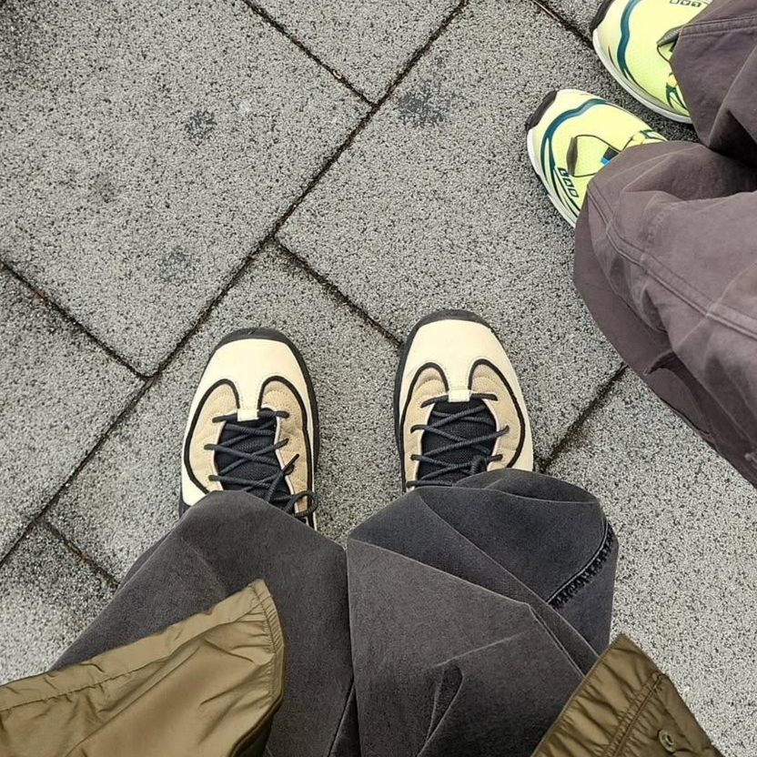 Nike x Stussy Air Penny II Rattan and Limestone 착용 스타일