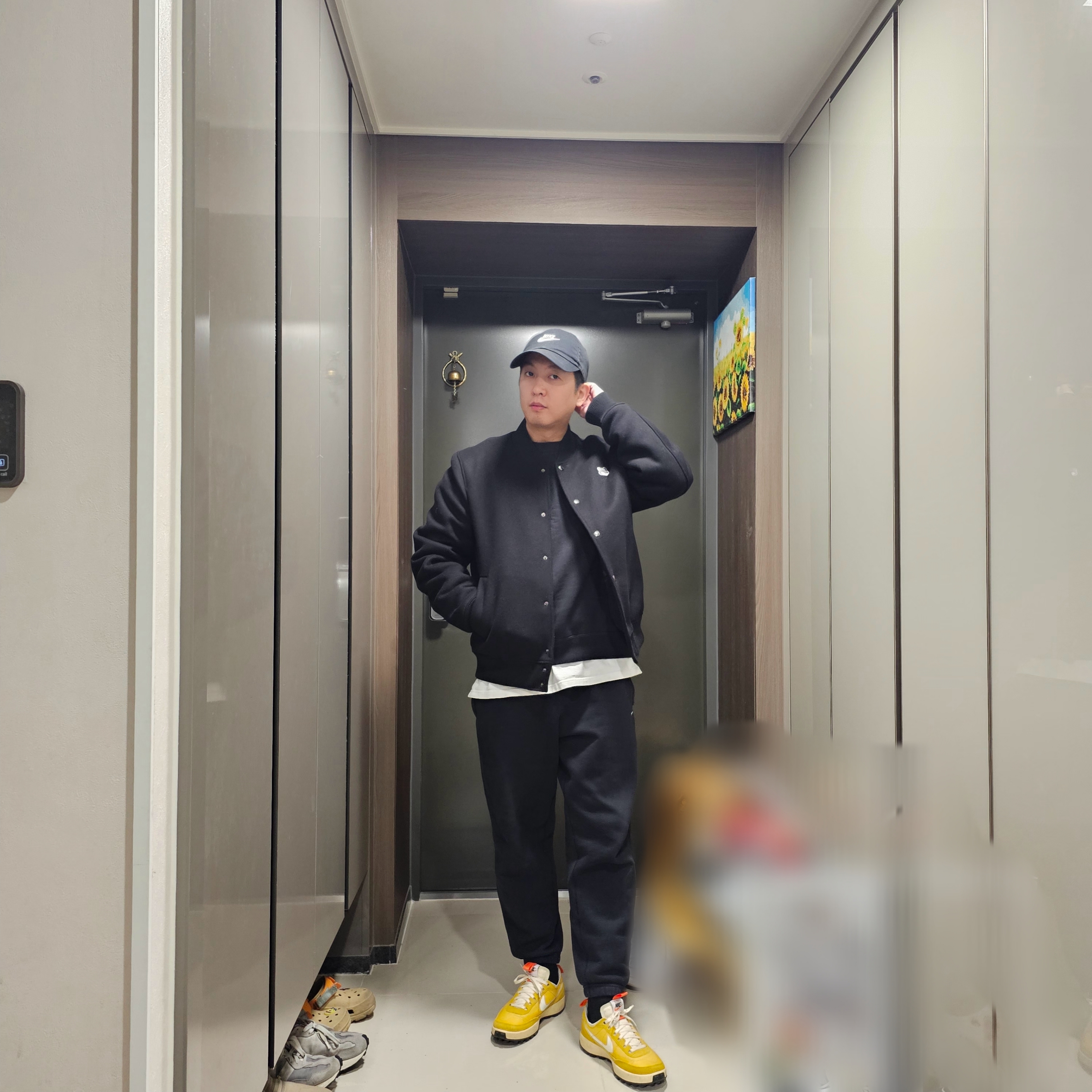 Nike x Tom Sachs General Purpose Shoe Archive, Nike NRG Solo Swoosh Fleece Pants Black White - Asia 착용 스타일 - 5