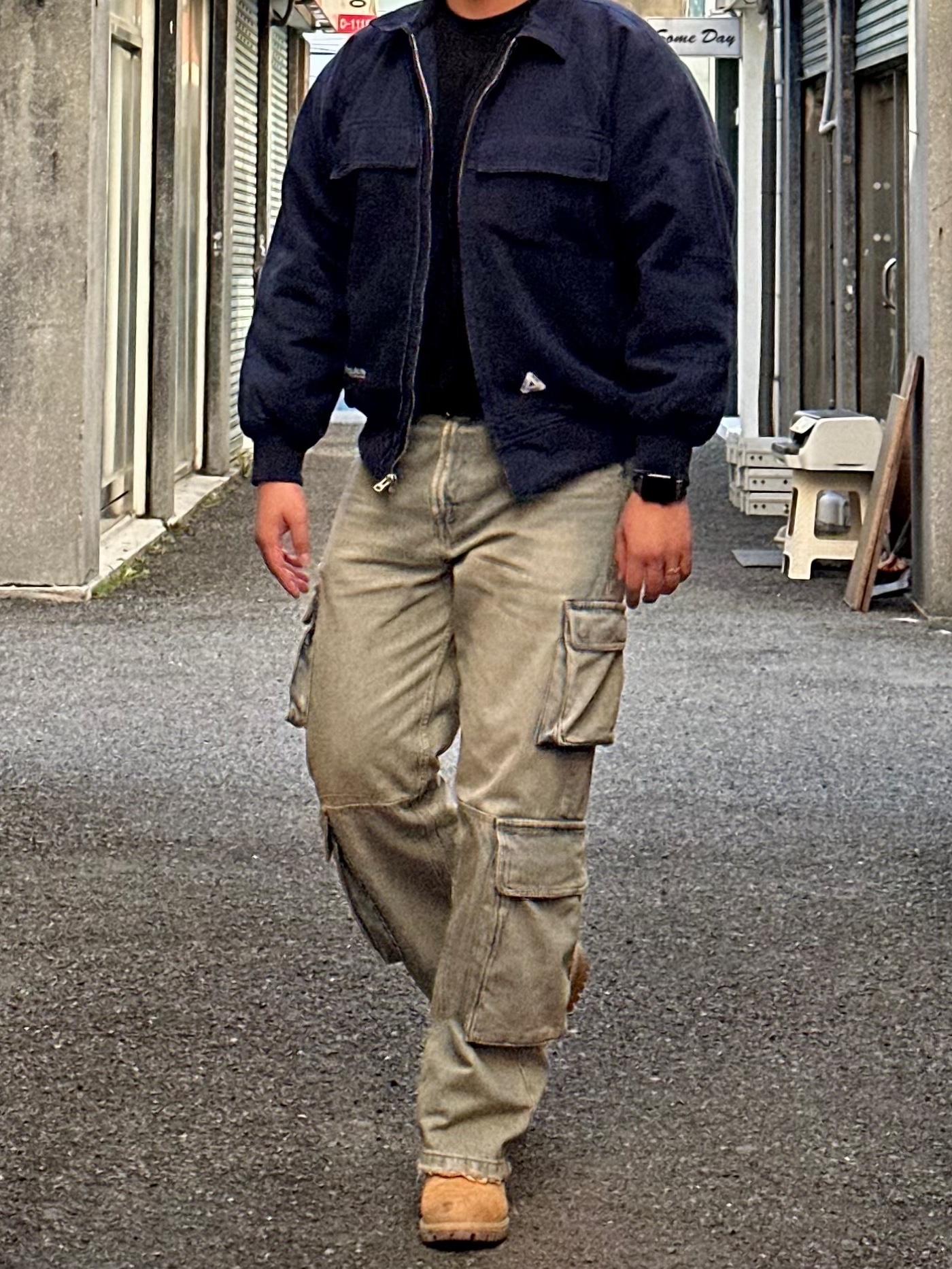 Timberland Premium 6 inch Waterproof Boot Wheat Nubuck - Wide, Palace Heavy Canvas Bomber Jacket Navy - 24SS 착용 스타일