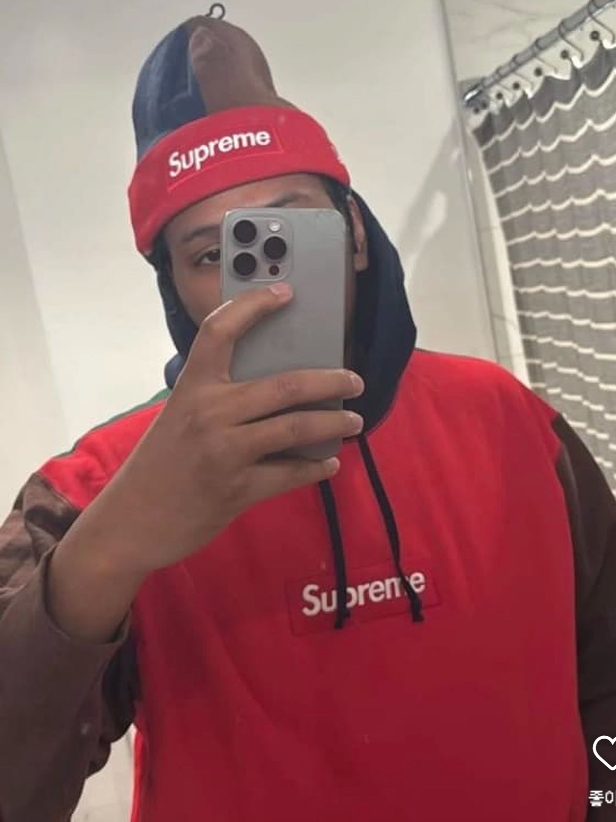 Supreme Box Logo Hooded Sweatshirt Multicolor - 24FW 착용 스타일