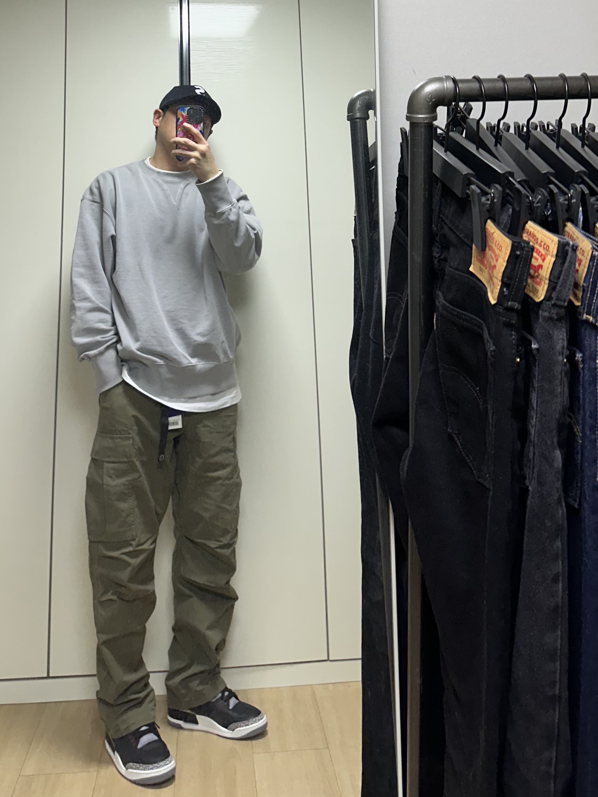 Supreme 2-Tone S Logo 6-Panel Black - 24SS, Supreme 2-Tone S Logo 6-Panel Stone - 24SS 착용 스타일 - 2