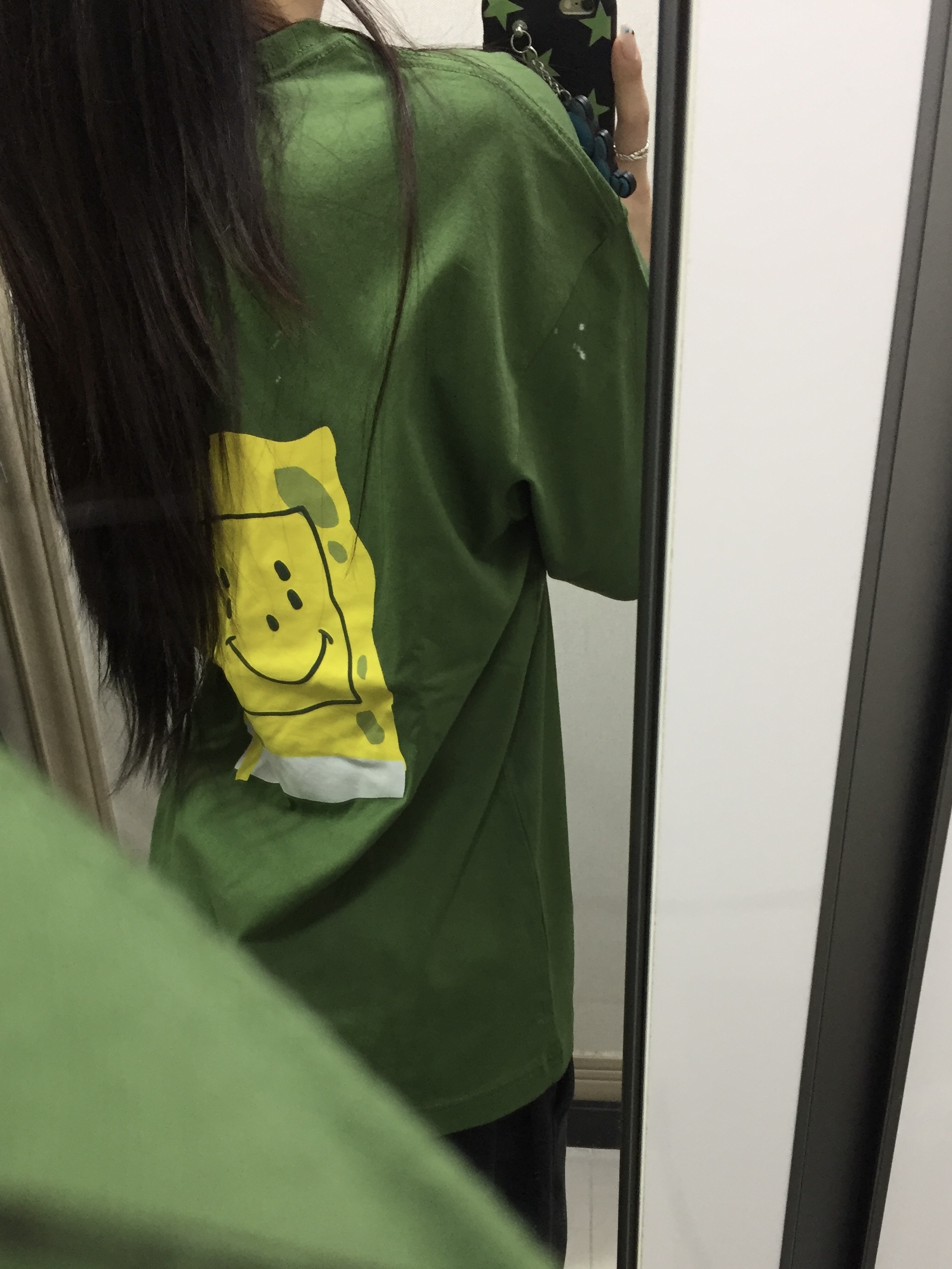 Uniqlo UT x CPFM x SpongeBob Graphic T-Shirt B Olive - KR 착용 스타일 - 2