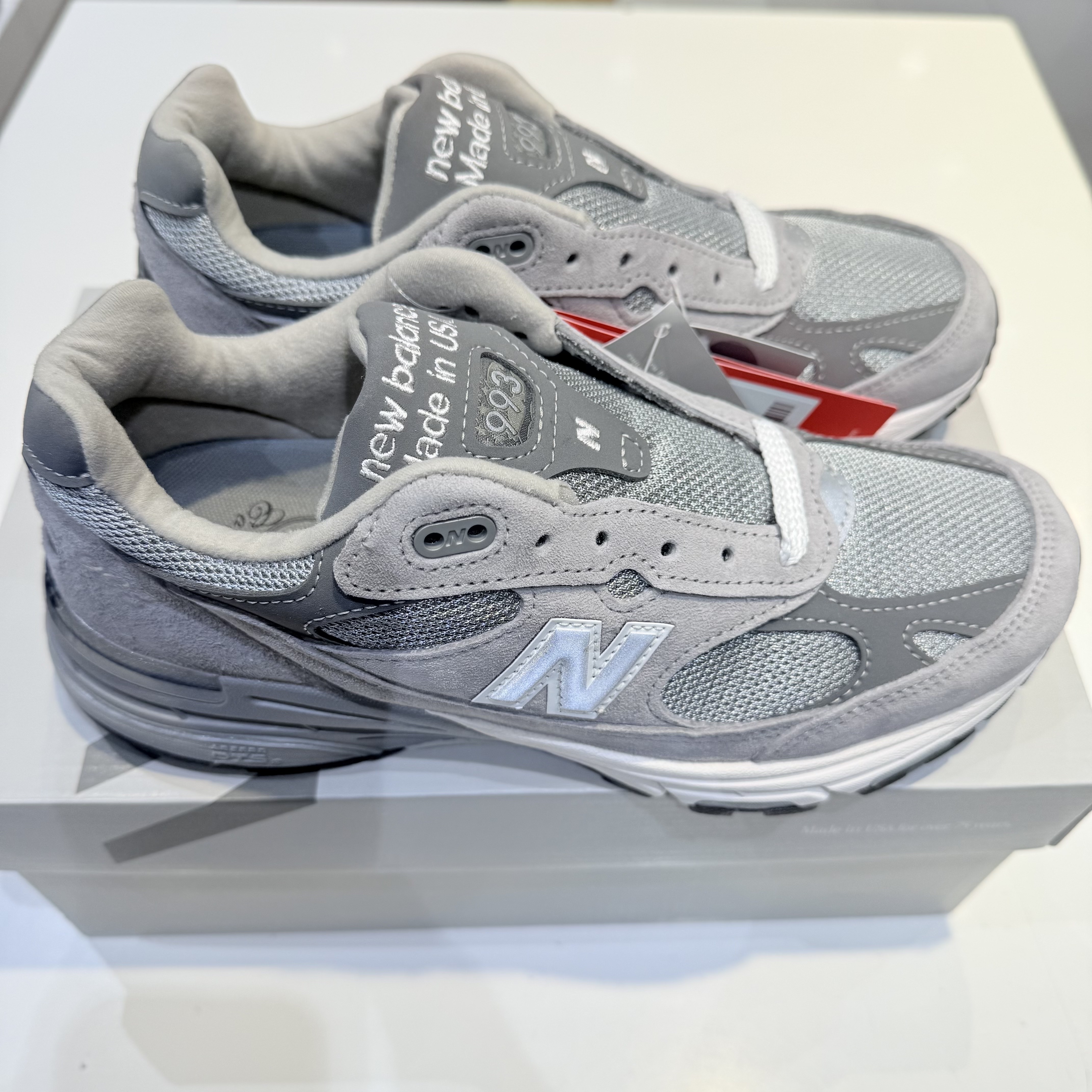 New Balance 993 Made in USA Grey - D Standard 착용 스타일 - 4