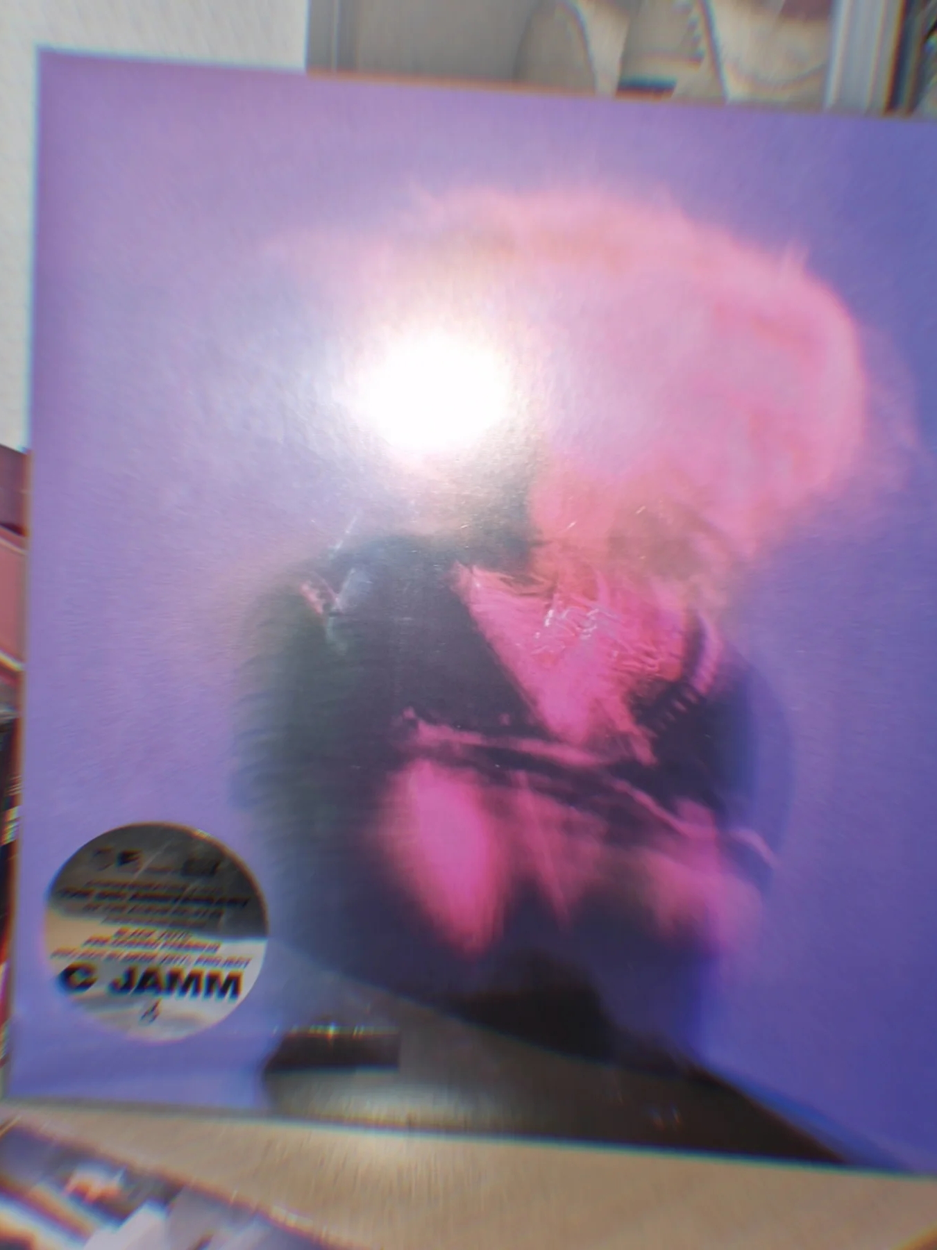 C JAMM 1st Mini Album Keung LP Black 착용 스타일 - 3