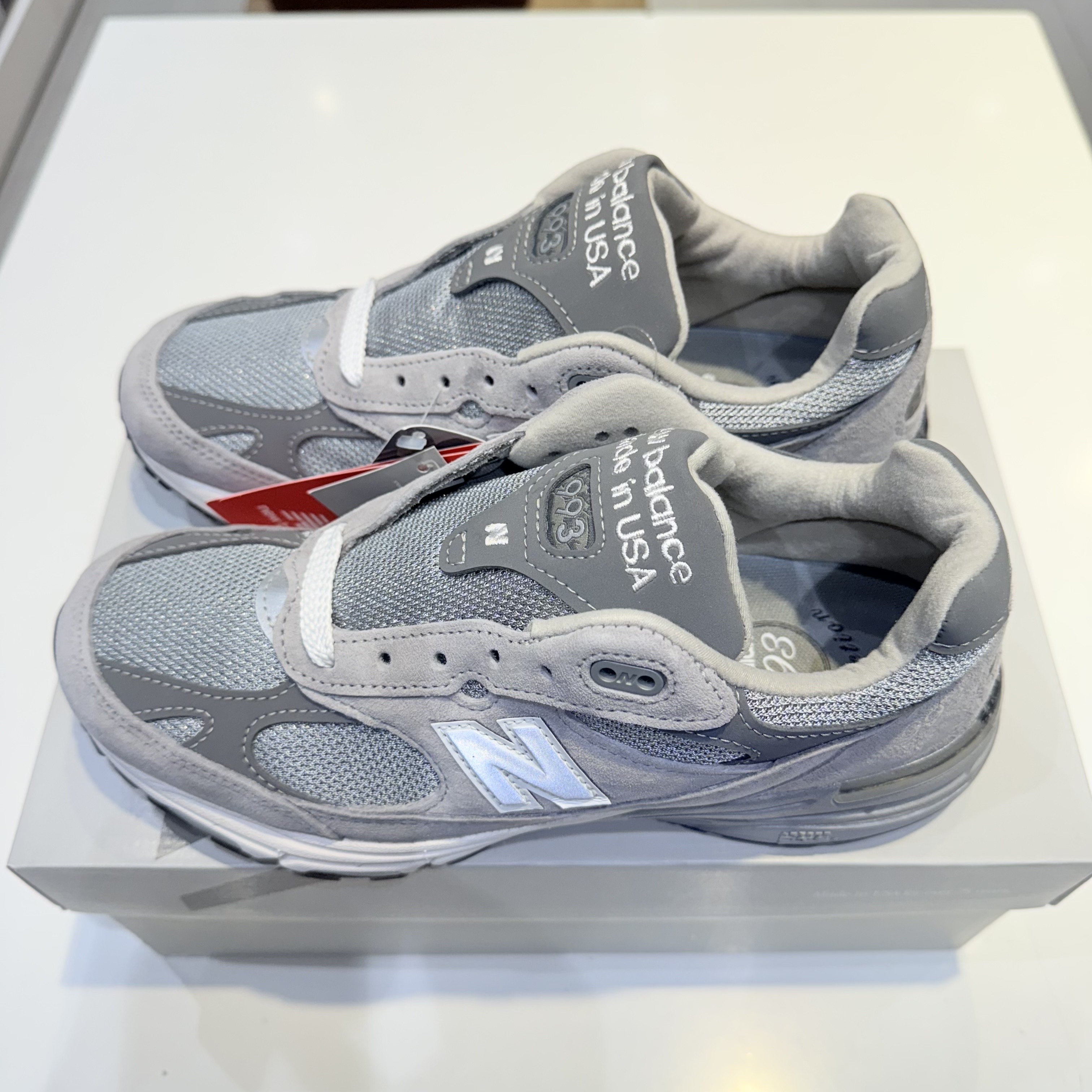 New Balance 993 Made in USA Grey - D Standard 착용 스타일 - 2