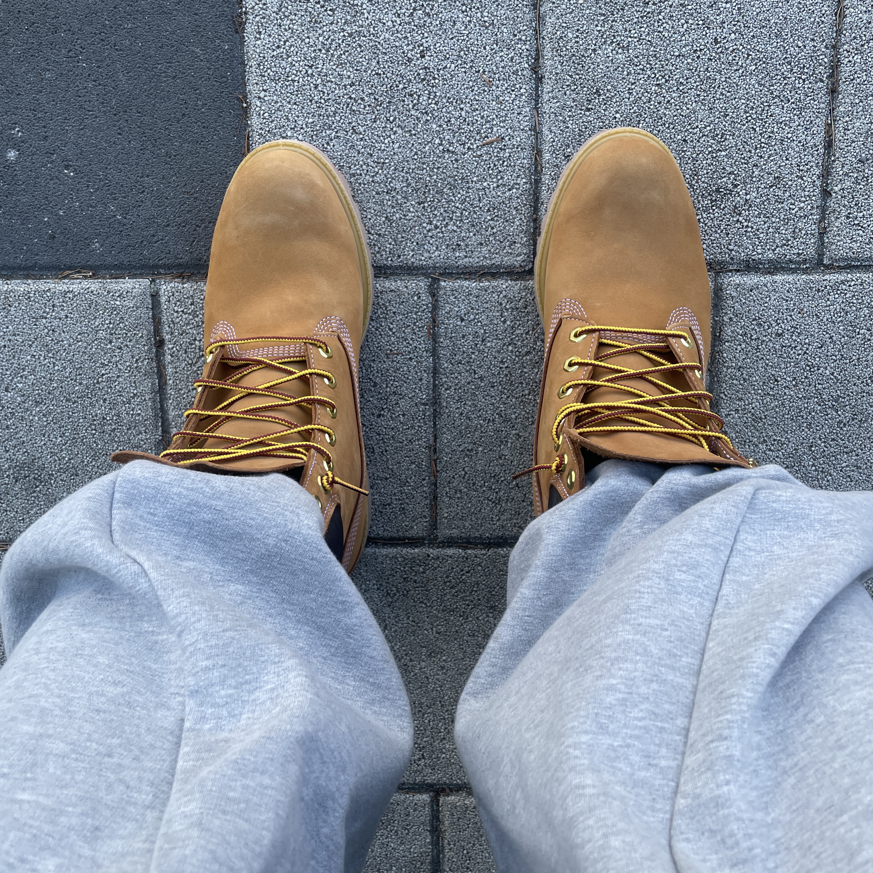 Timberland Premium 6 inch Waterproof Boot Wheat Nubuck - Wide 착용 스타일