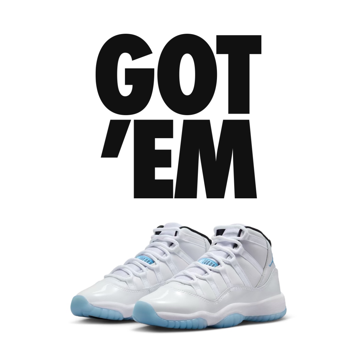 Jordan 11 Retro Legend Blue 2024, (GS) Jordan 11 Retro Legend Blue 2024 착용 스타일 - 1