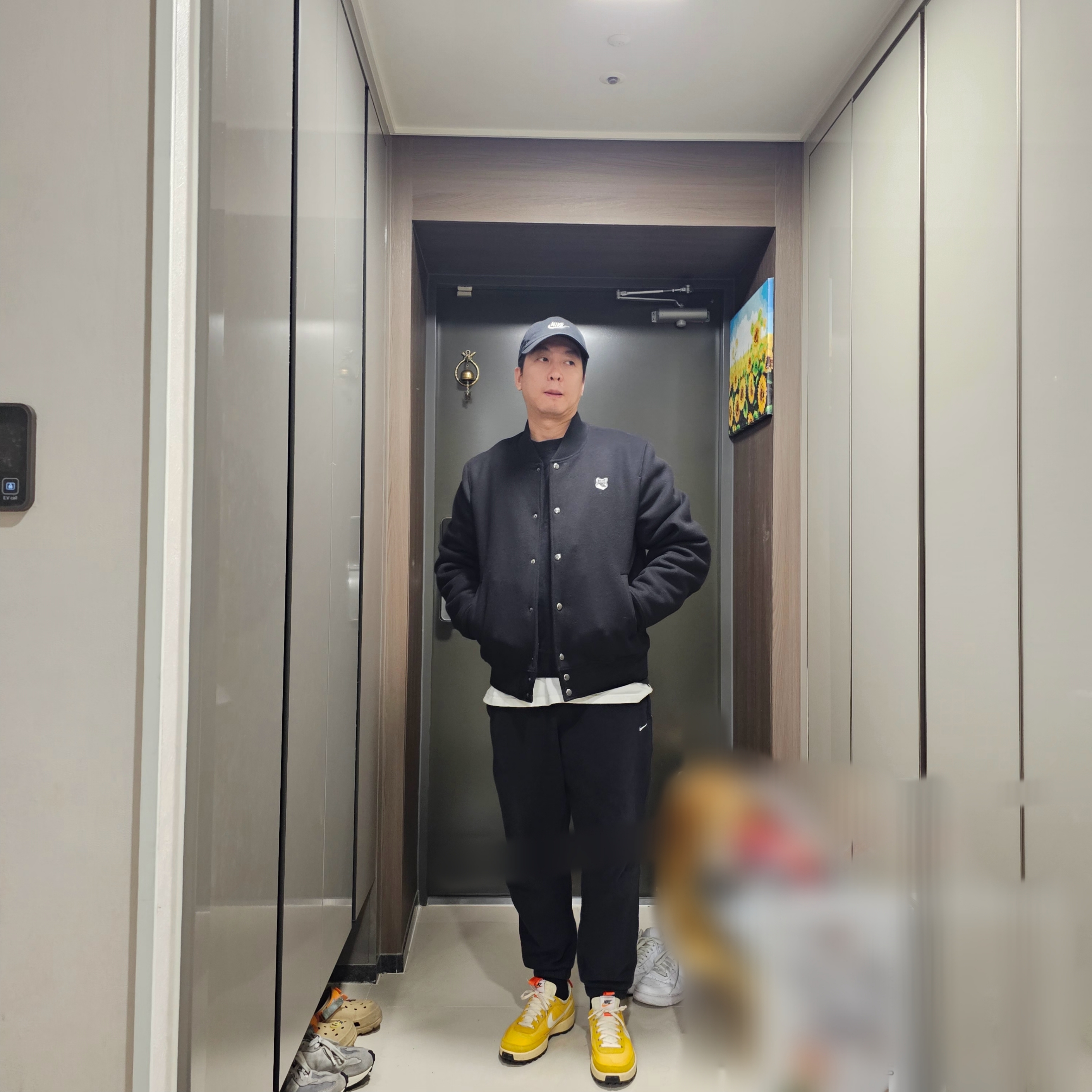 Nike x Tom Sachs General Purpose Shoe Archive, Nike NRG Solo Swoosh Fleece Pants Black White - Asia 착용 스타일 - 4
