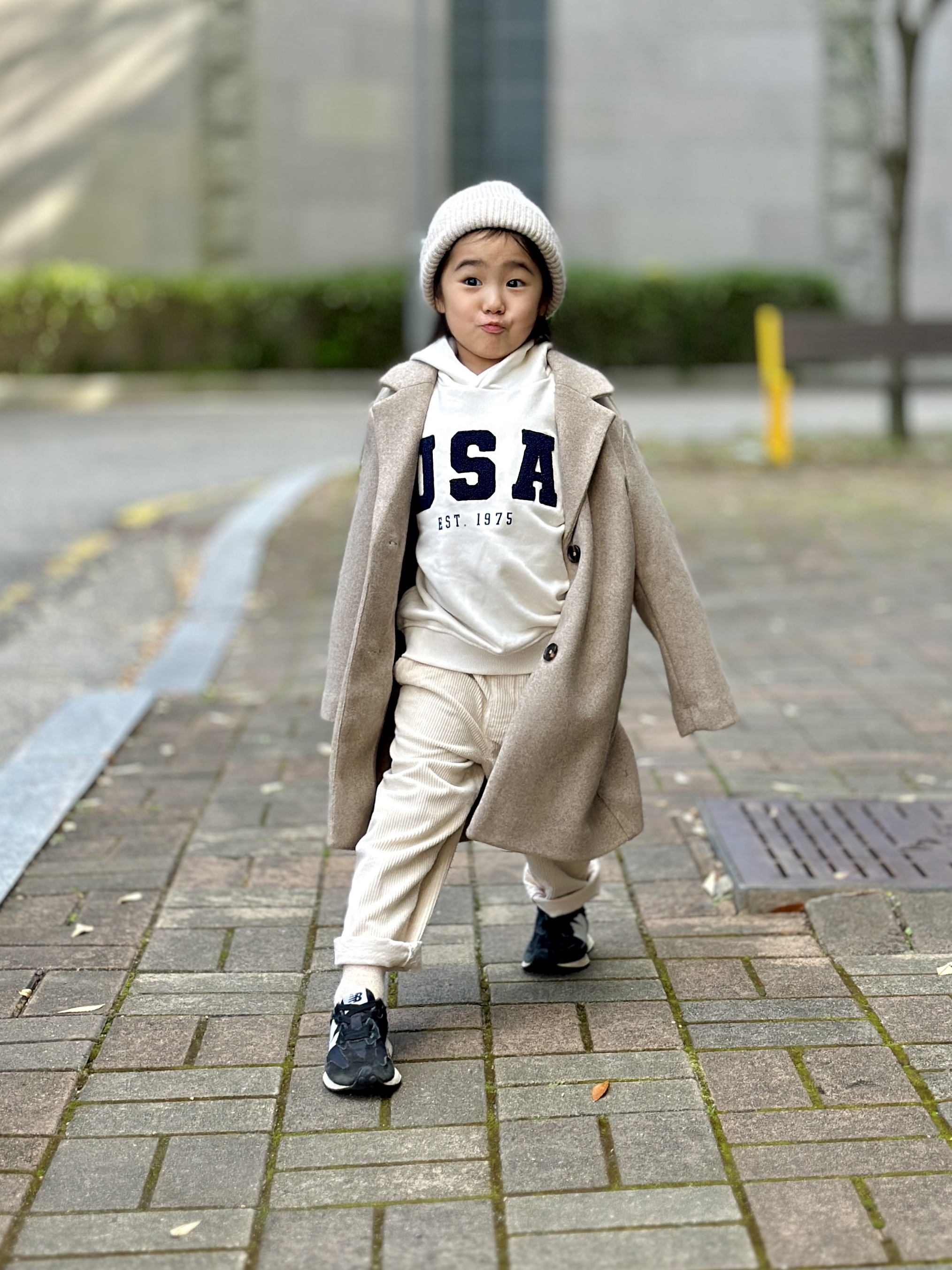 (PS) New Balance 327 Black 착용 스타일 - 2