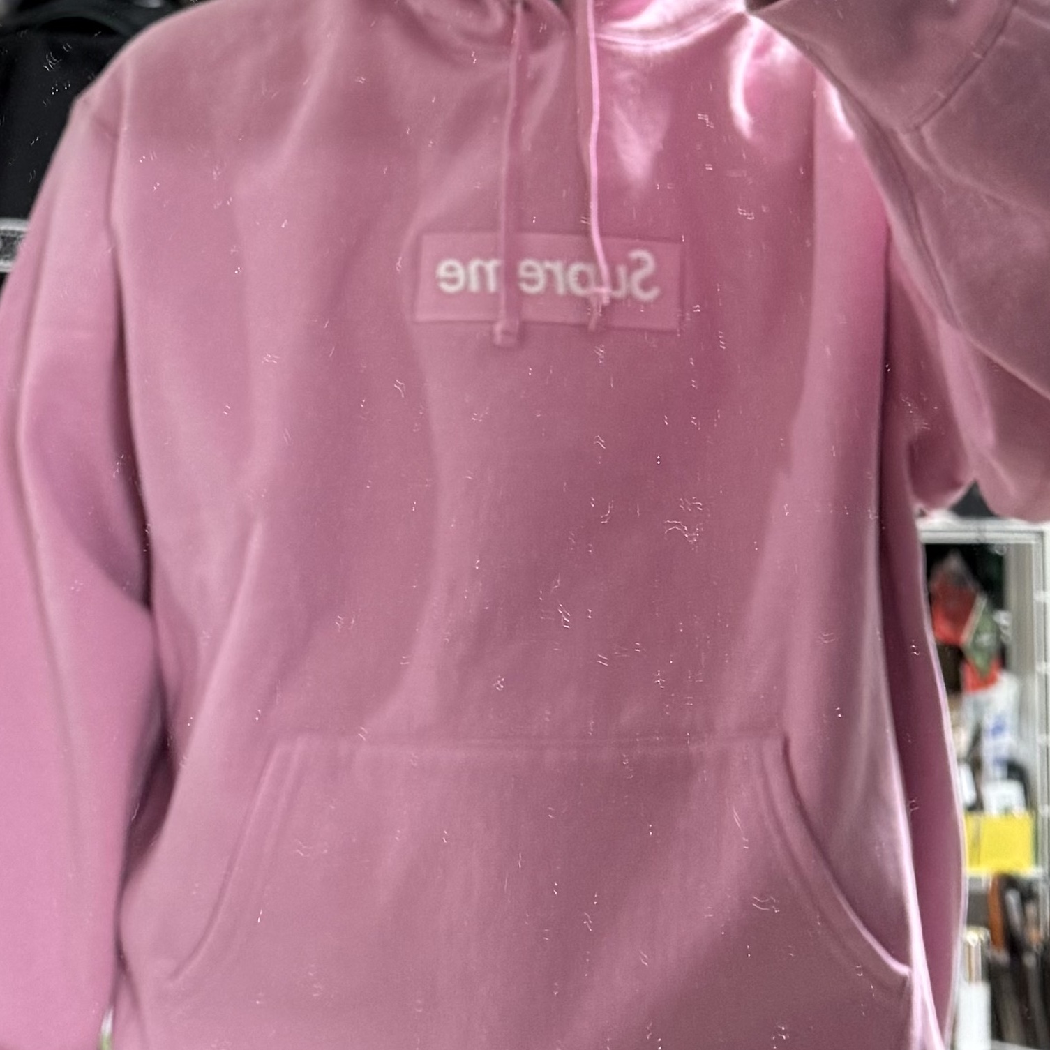 Supreme Box Logo Hooded Sweatshirt Dusty Pink - 24FW 착용 스타일