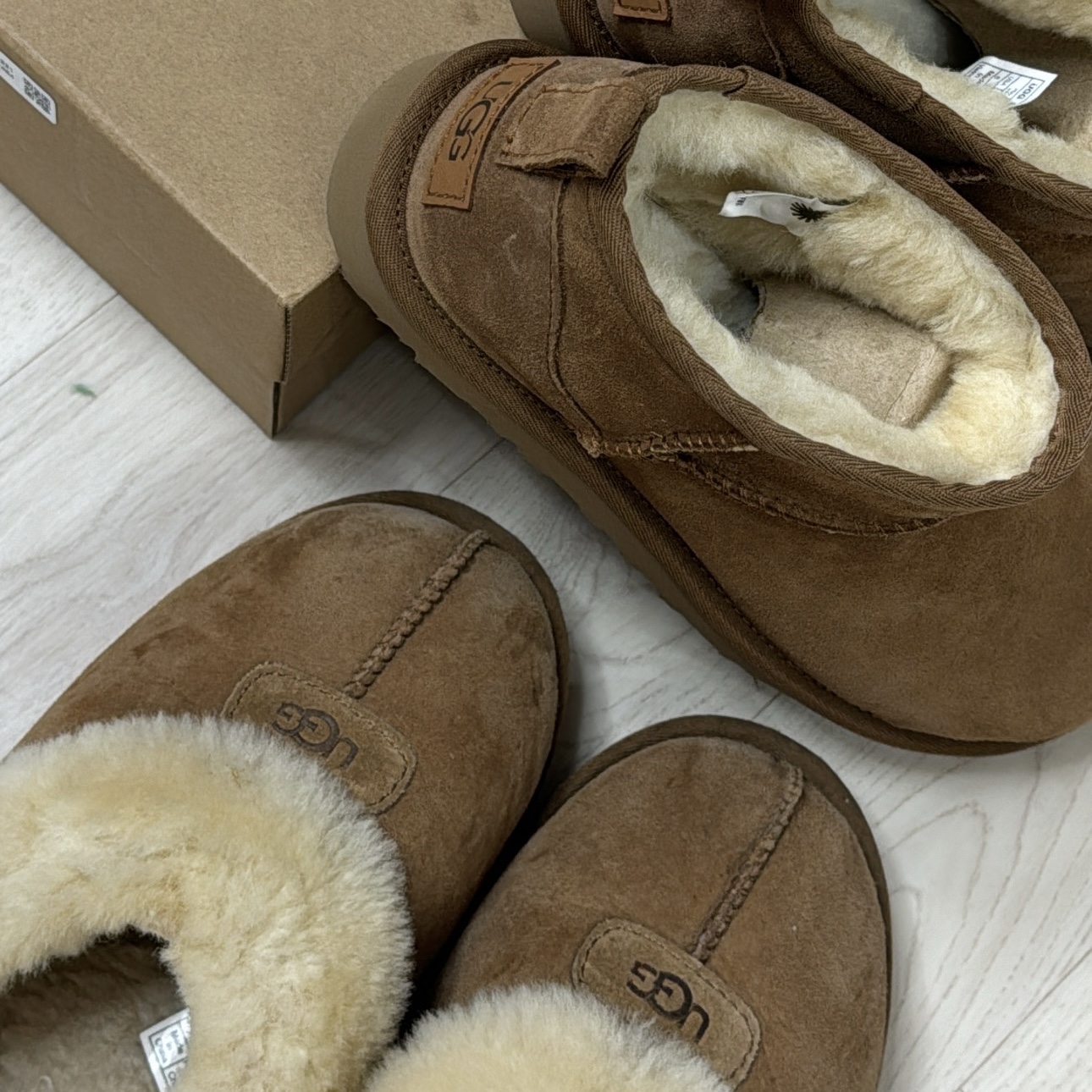 (W) UGG Classic Ultra Mini Boots Chestnut 착용 스타일