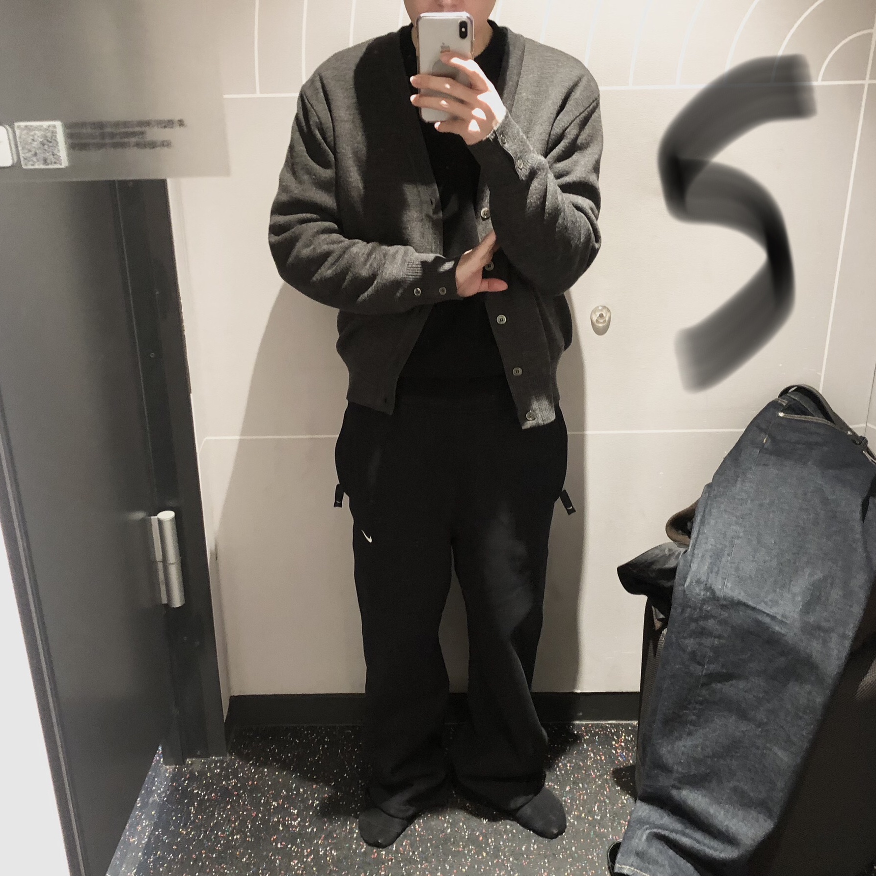 Nike NSW Swoosh Open Hem Fleece Pants Black - Asia 착용 스타일 - 2