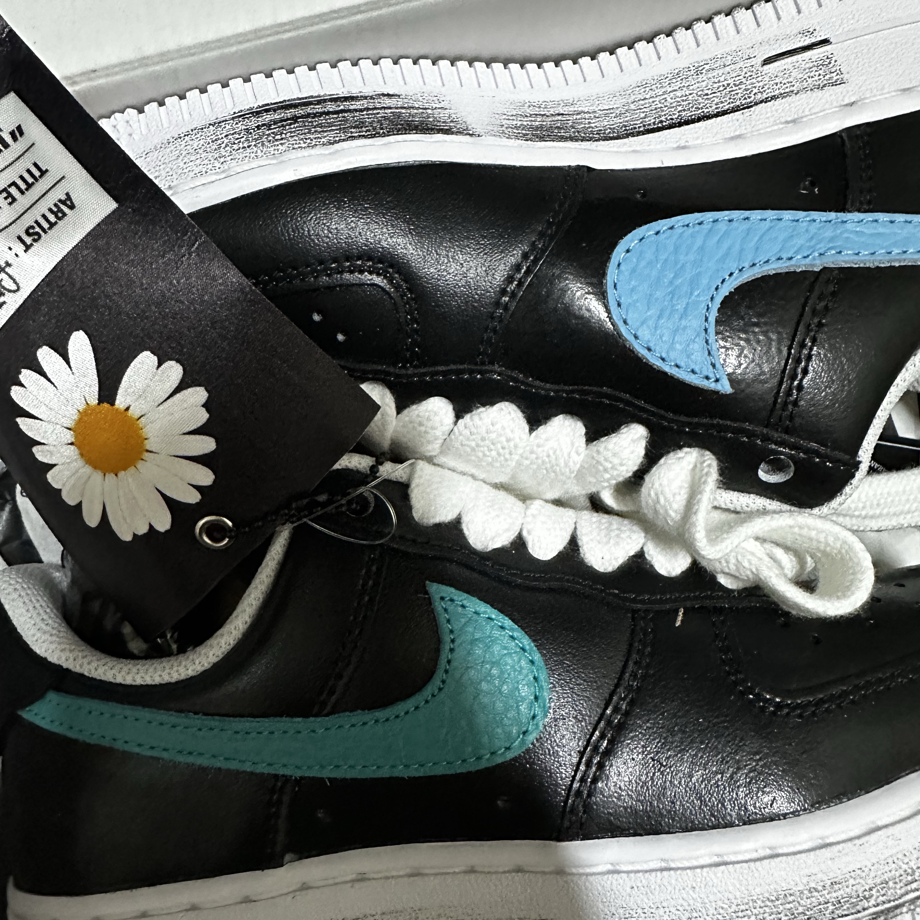 Nike x Peaceminusone Air Force 1 Low Para-Noise 3.0 Black and Multicolor, K2 Thinair Ace Eco Urban Charcoal 착용 스타일 - 3