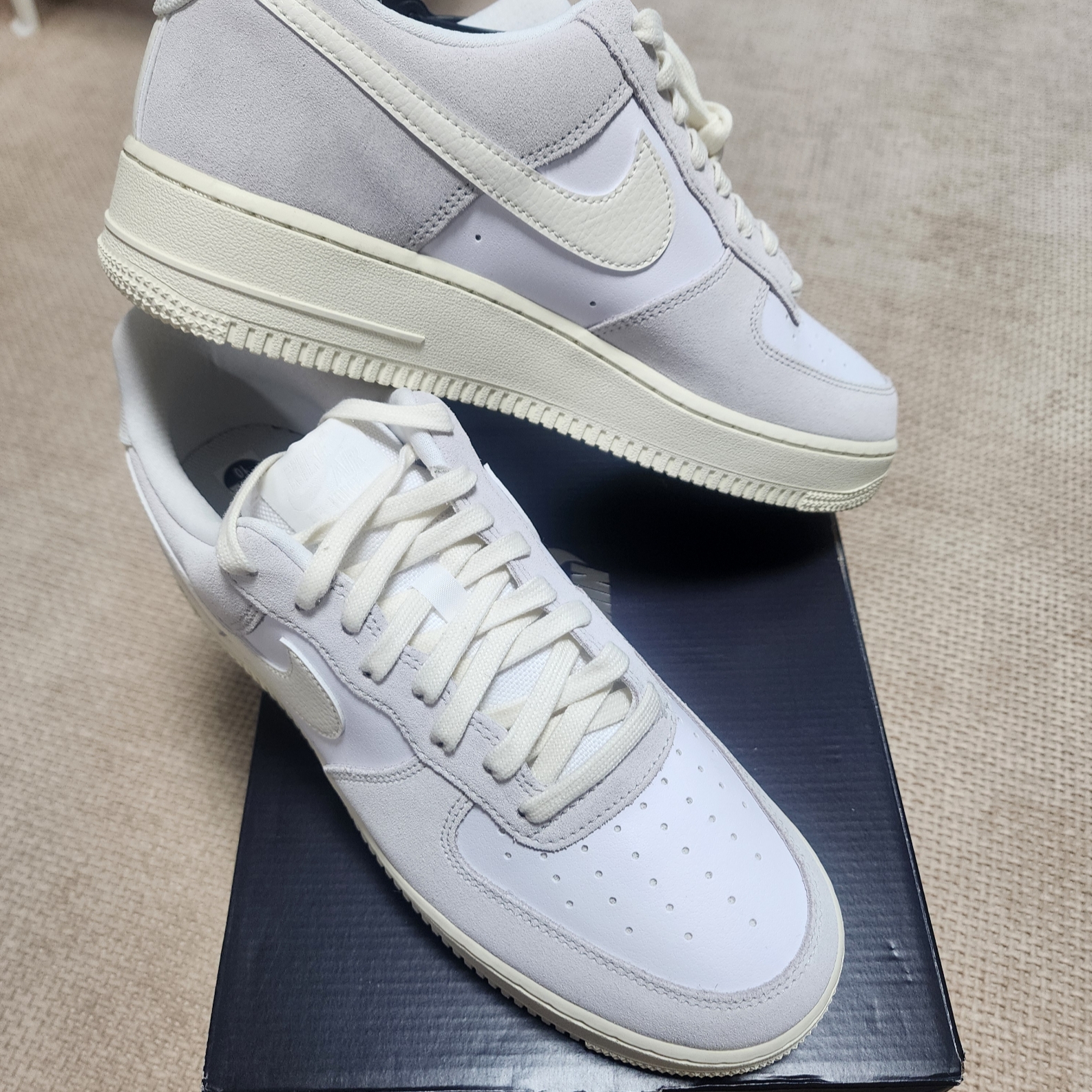 Nike Air Force 1 Low Sail Platinum Tint 착용 스타일 - 4