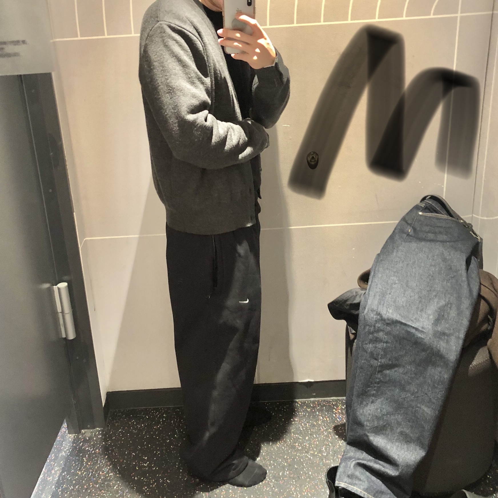 Nike NSW Swoosh Open Hem Fleece Pants Black - Asia 착용 스타일 - 4