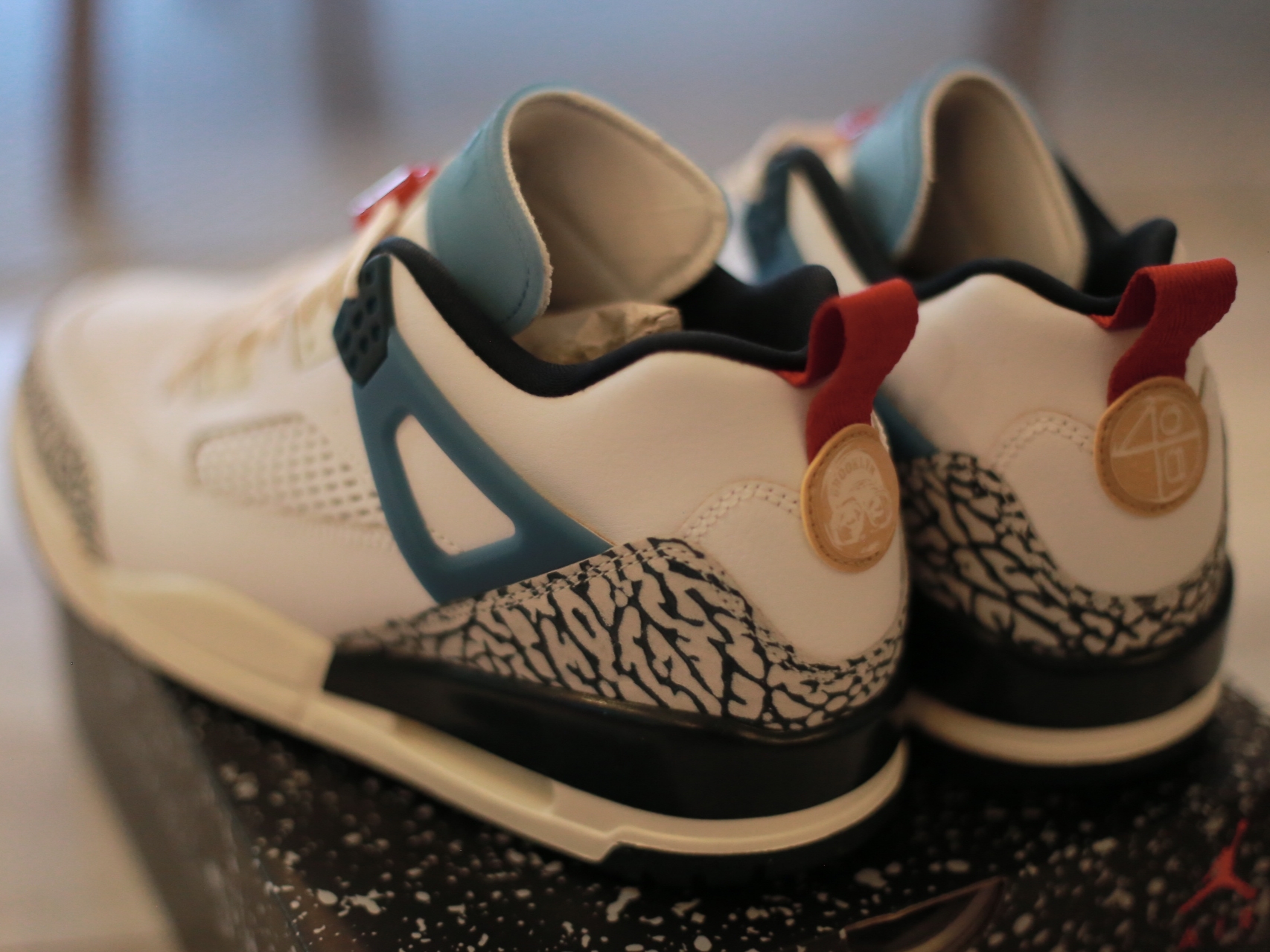 Jordan Spizike Low White Armory Navy 착용 스타일 - 3