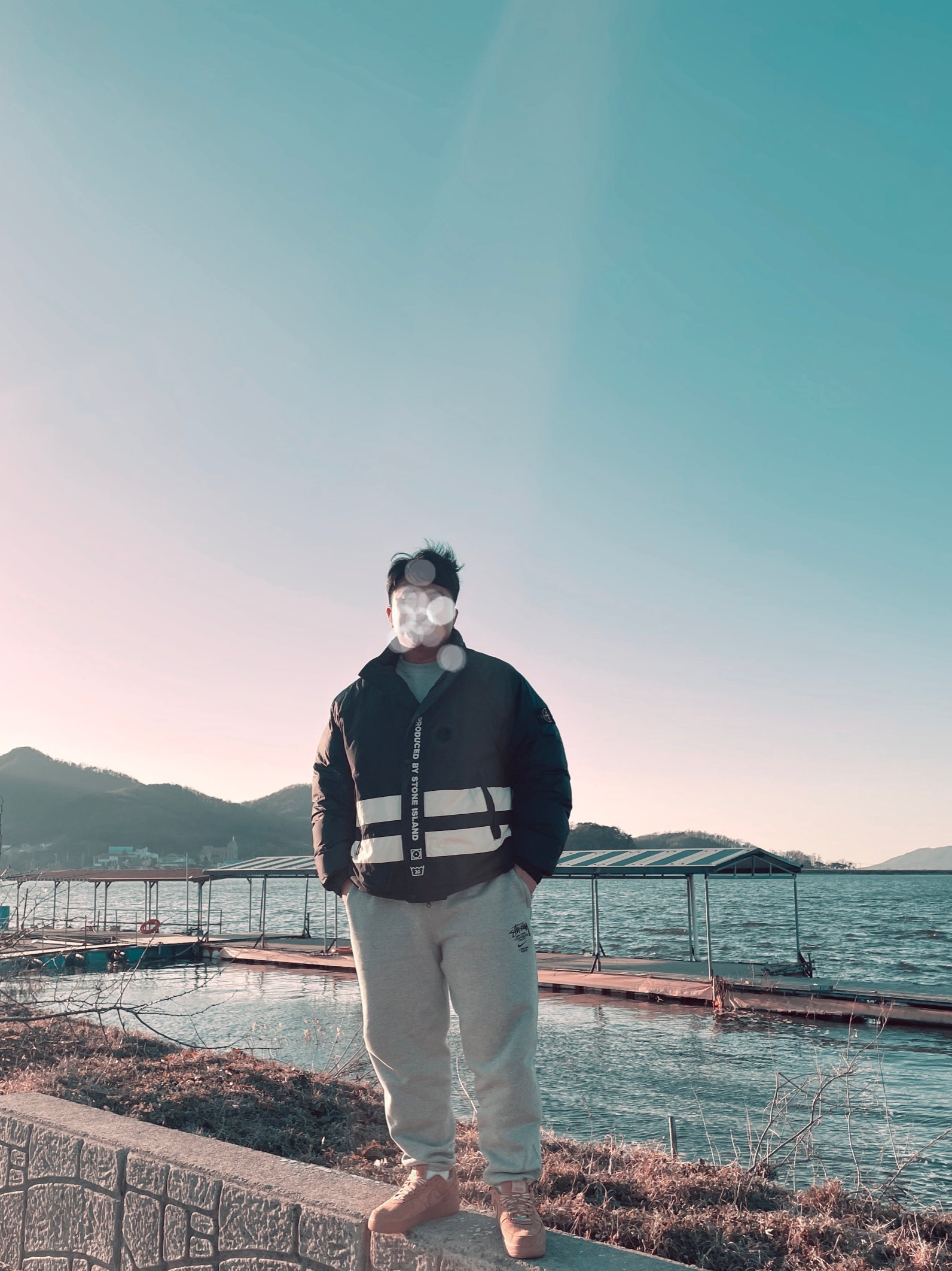 Supreme x Stone Island Reversible Down Puffer Jacket Black - 23FW, Nike x Stussy NRG ZR Fleece Crewneck Heather Grey - US/EU 착용 스타일