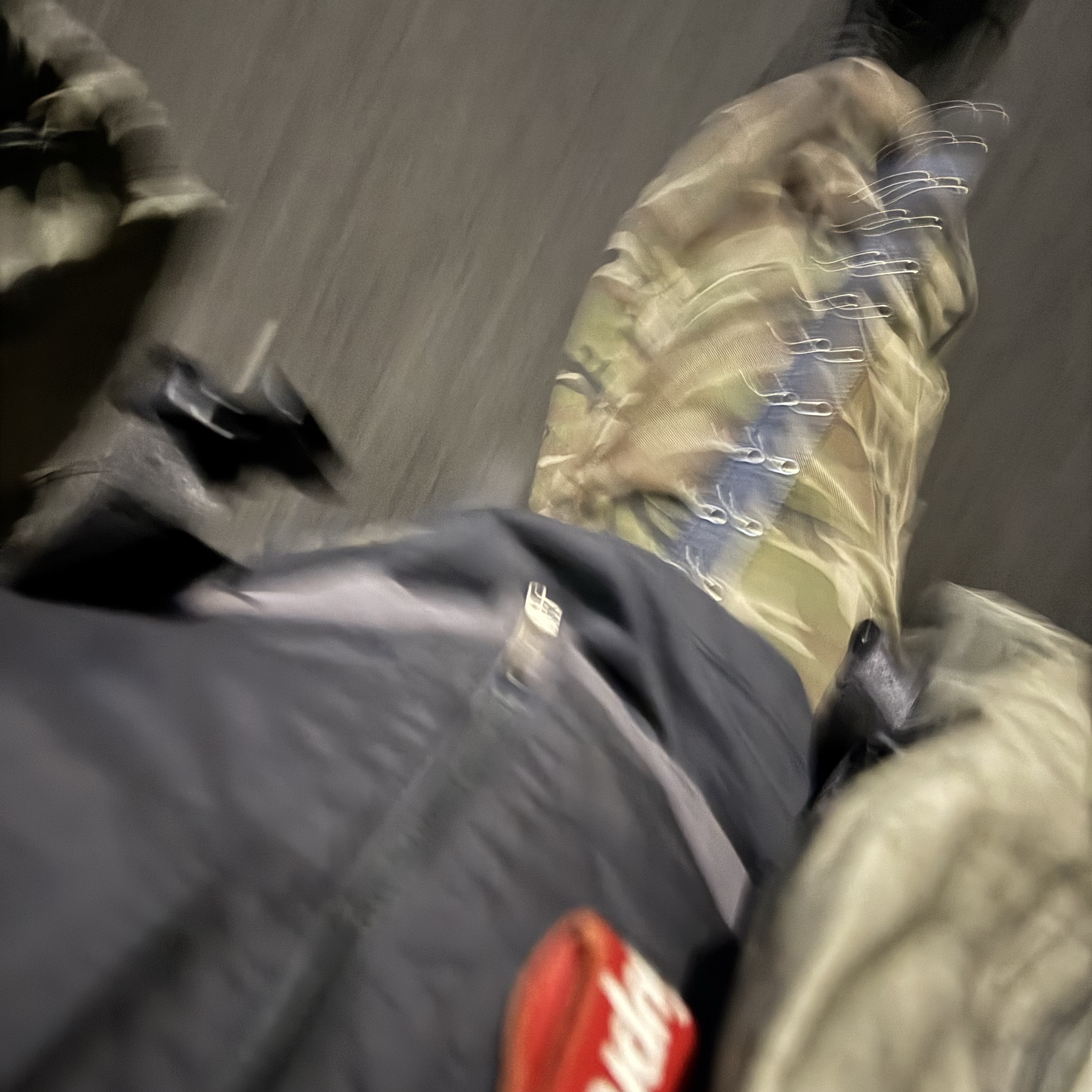 Balenciaga XL Army Boots Full Eva Black, Supreme Leather Key Loop Red - 21SS 착용 스타일 - 2