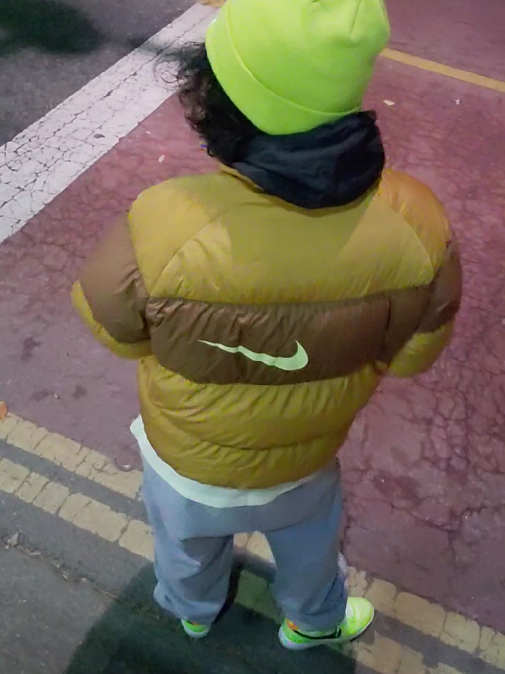 Nike Dunk Low Volt, (W) Nike NRG Solo Swoosh Fleece Pants Dark Grey Heather - US/EU 착용 스타일 - 3