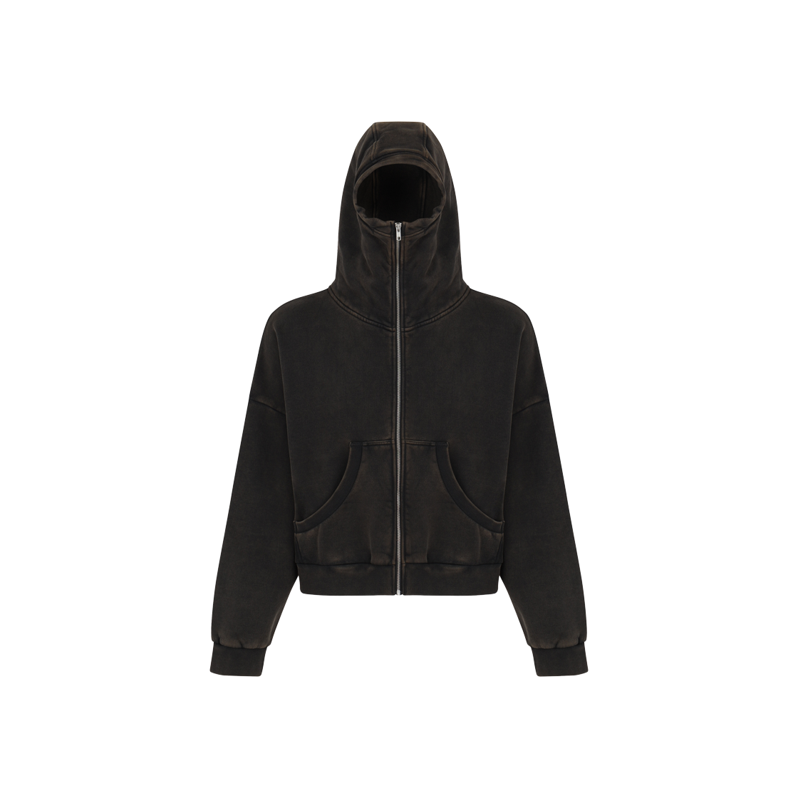 엔타이어스튜디오 풀 집 워시드 블랙 - 25SS(Entire Studios Full Zip Washed Black - 25SS)